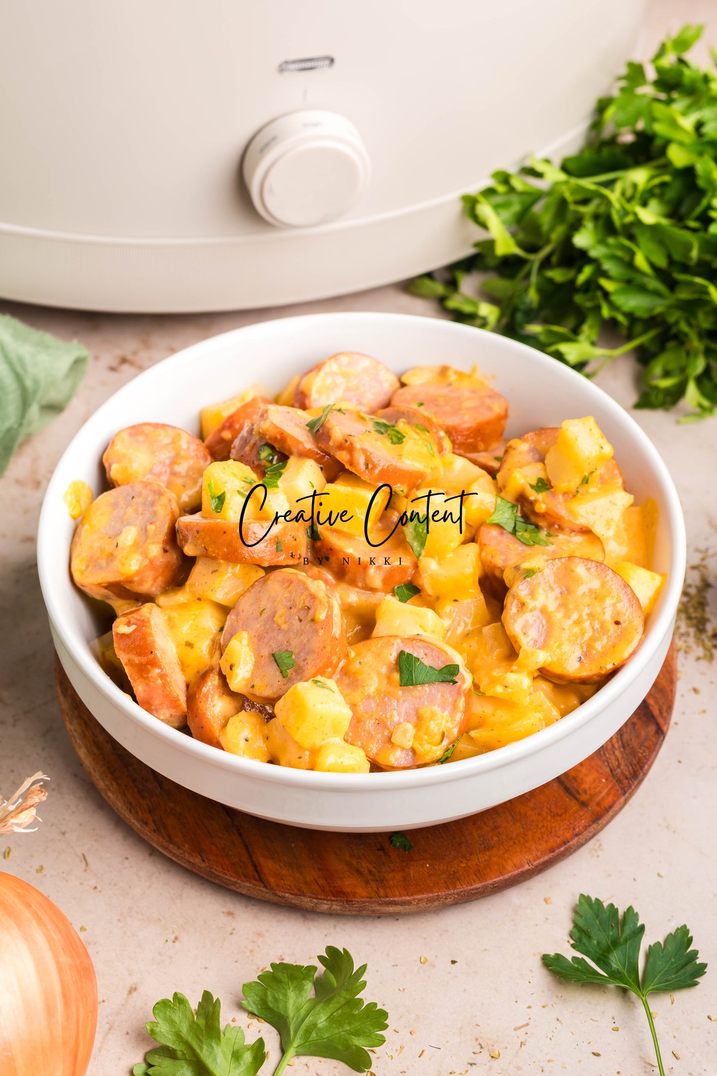 Crock Pot Cheesy Kielbasa and Potatoes - Exclusive