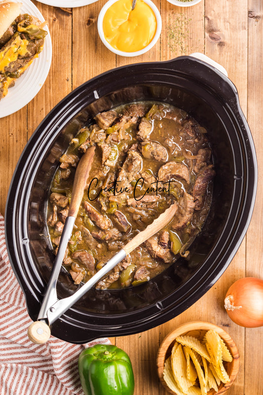 Crock Pot Philly Cheesesteak -  Exclusive