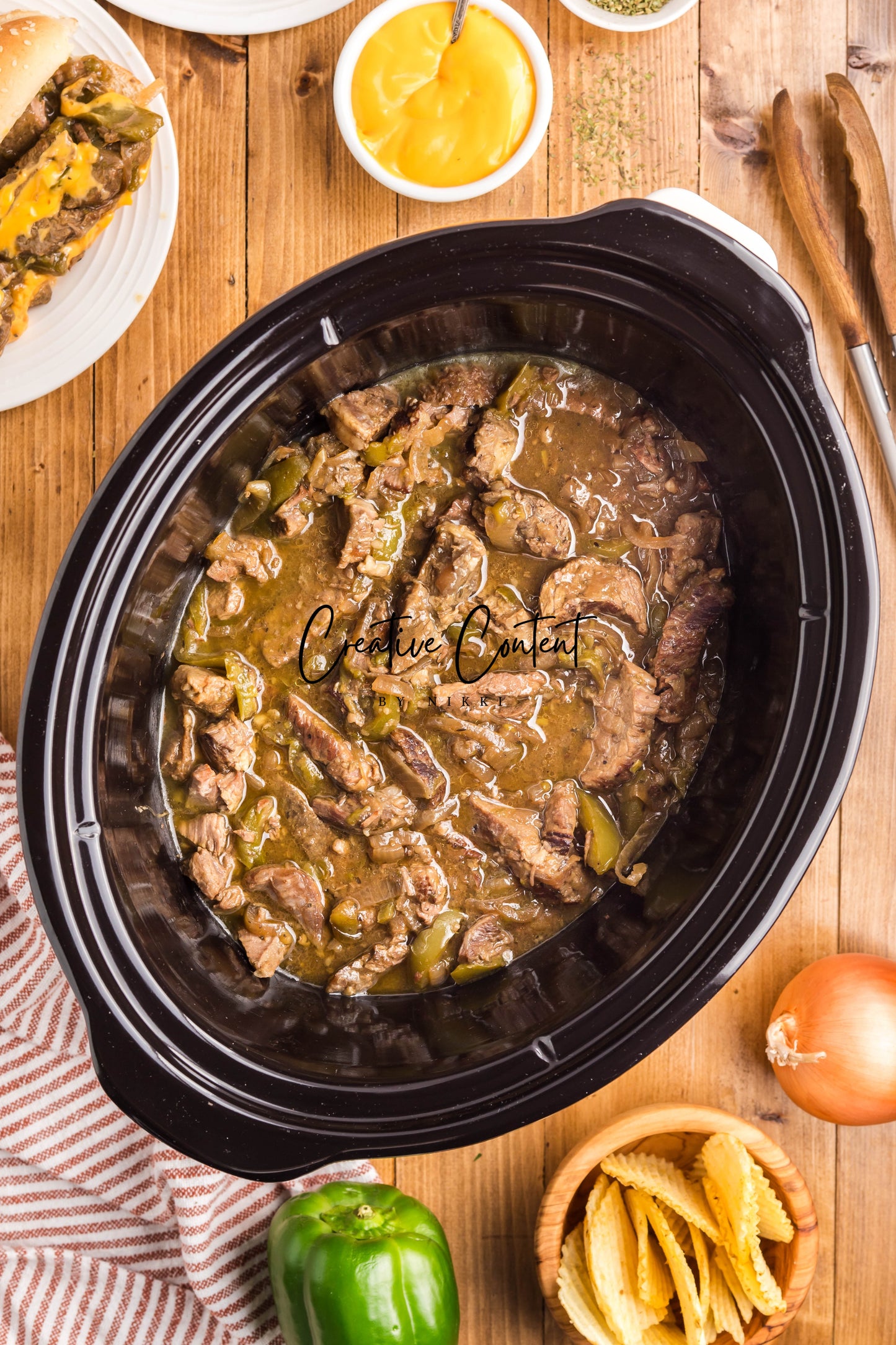 Crock Pot Philly Cheesesteak - Exclusive