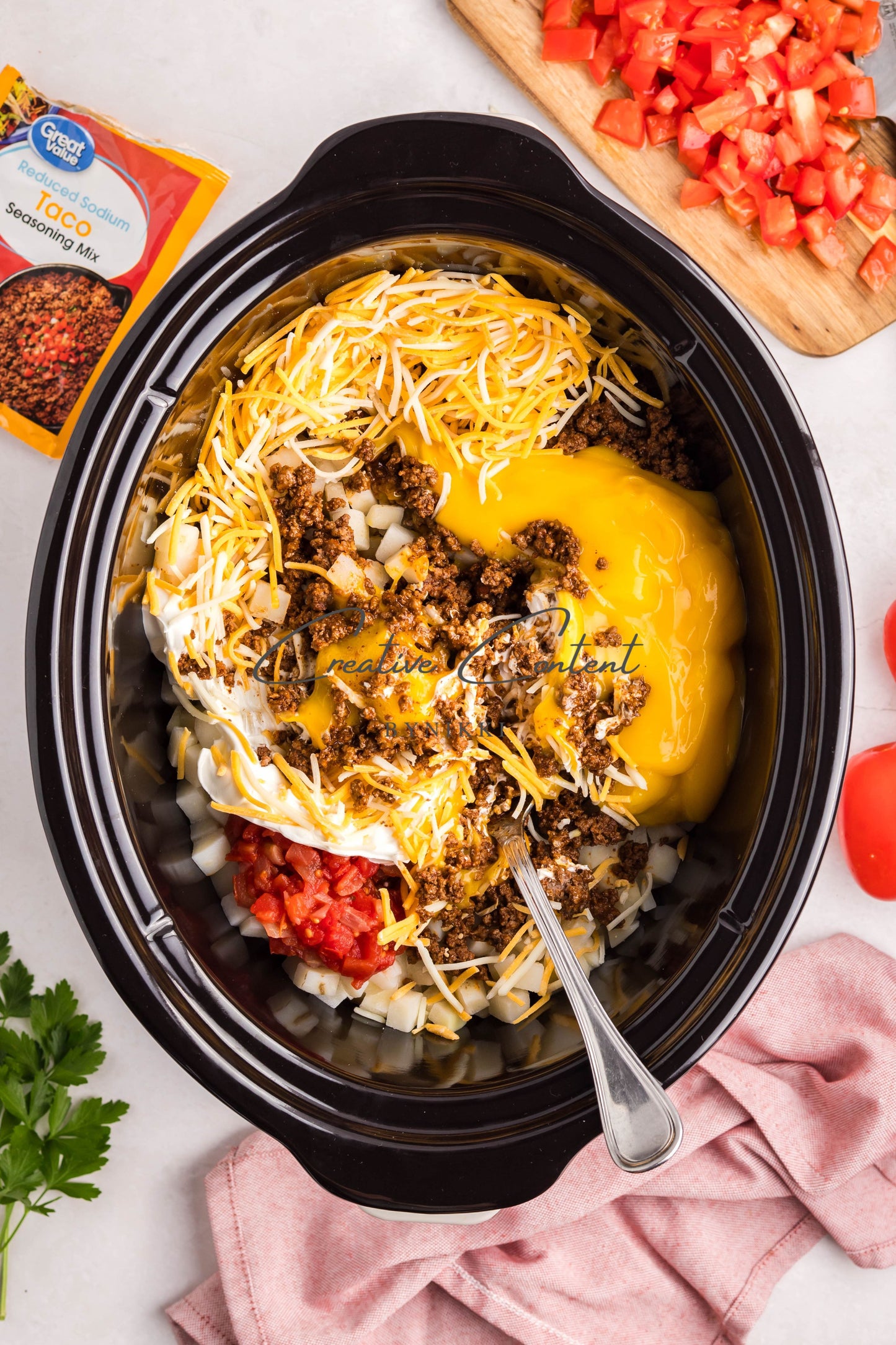 Crock Pot Taco Hash Brown Casserole - Exclusive