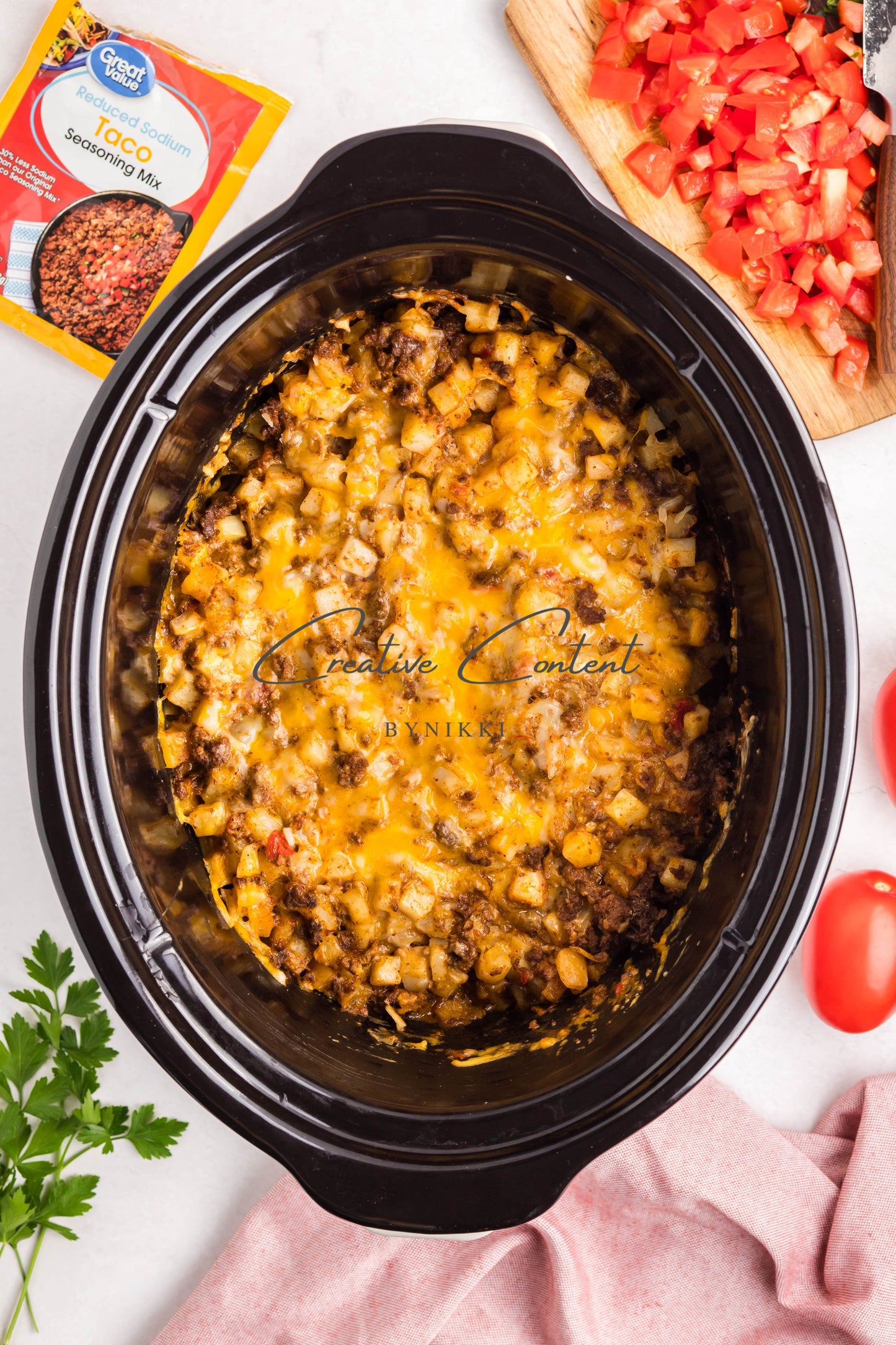 Crock Pot Taco Hash Brown Casserole - Exclusive
