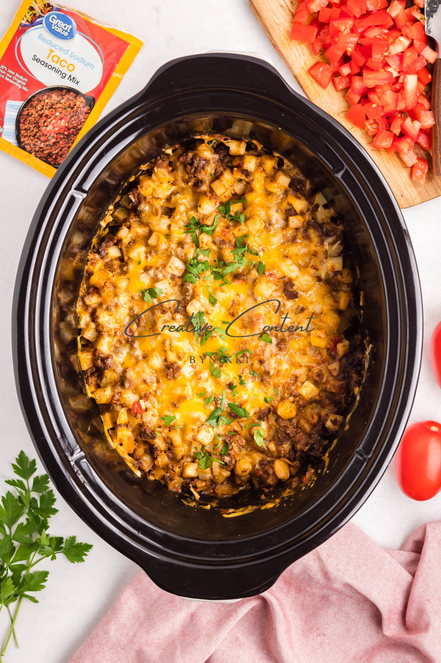 Crock Pot Taco Hash Brown Casserole - Exclusive