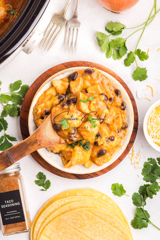 Crockpot Chicken Enchilada Casserole  - Exclusive