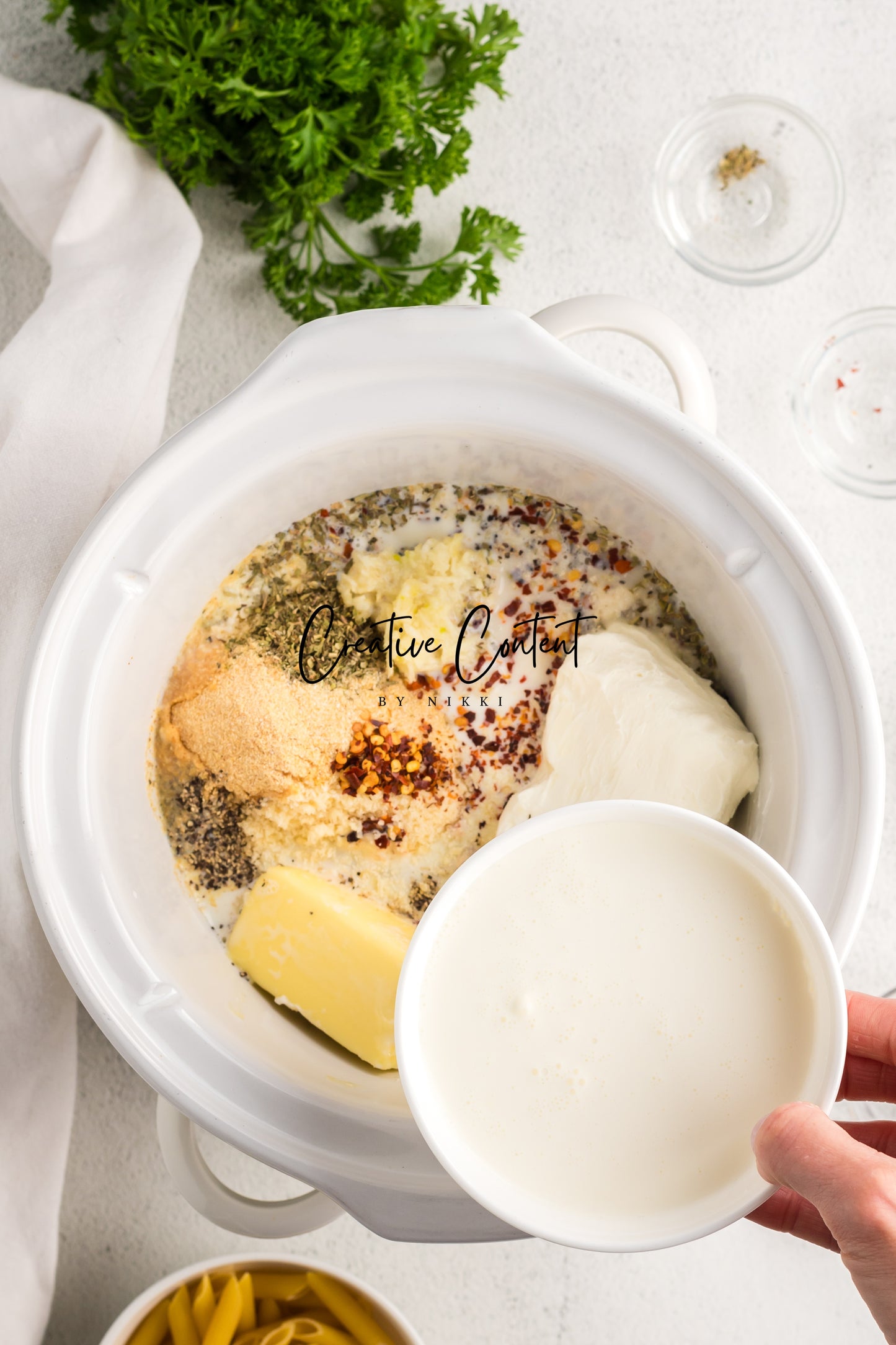 Garlic Parmesan Chicken Crockpot - Exclusive