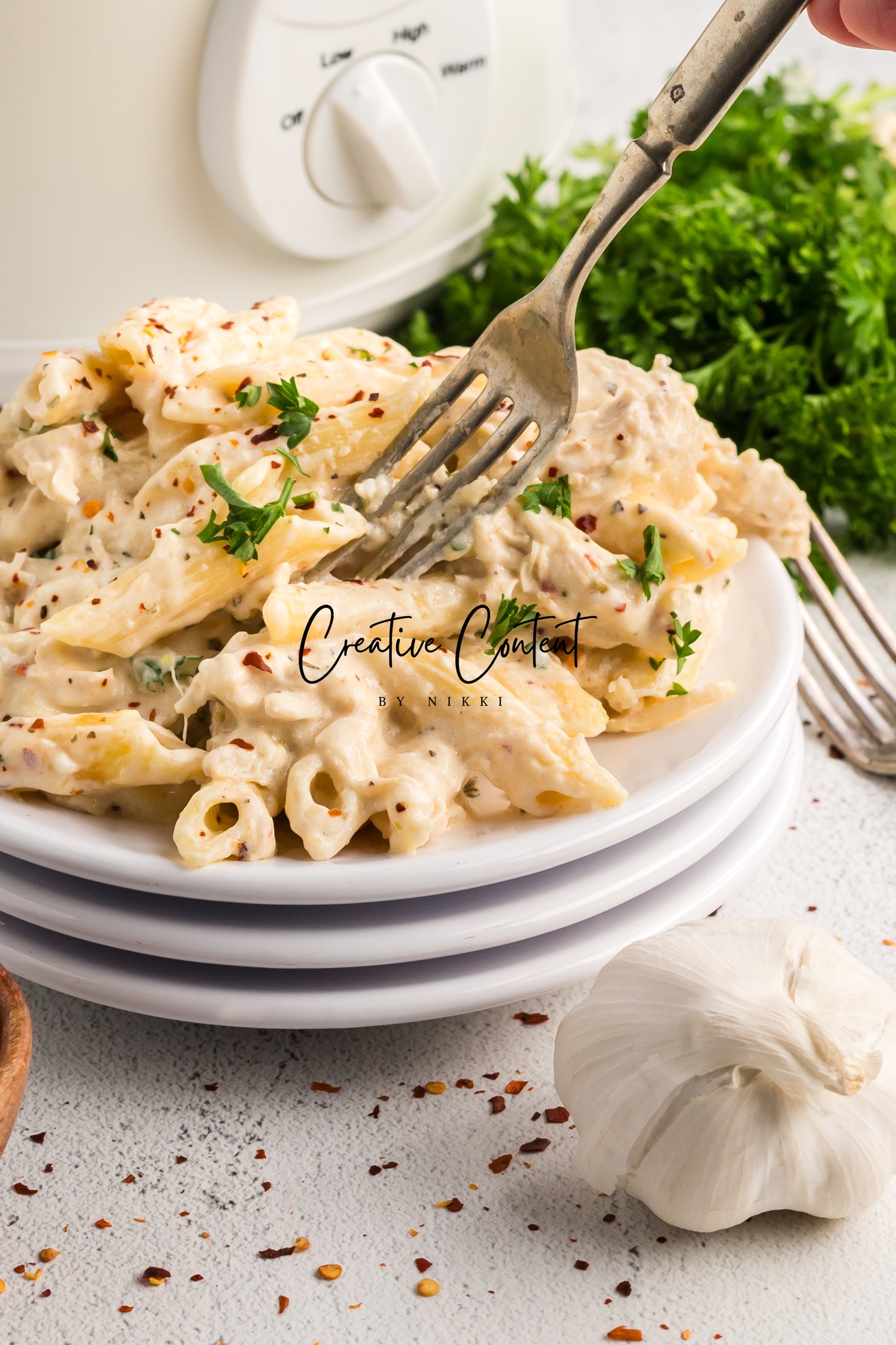 Garlic Parmesan Chicken Crockpot - Exclusive