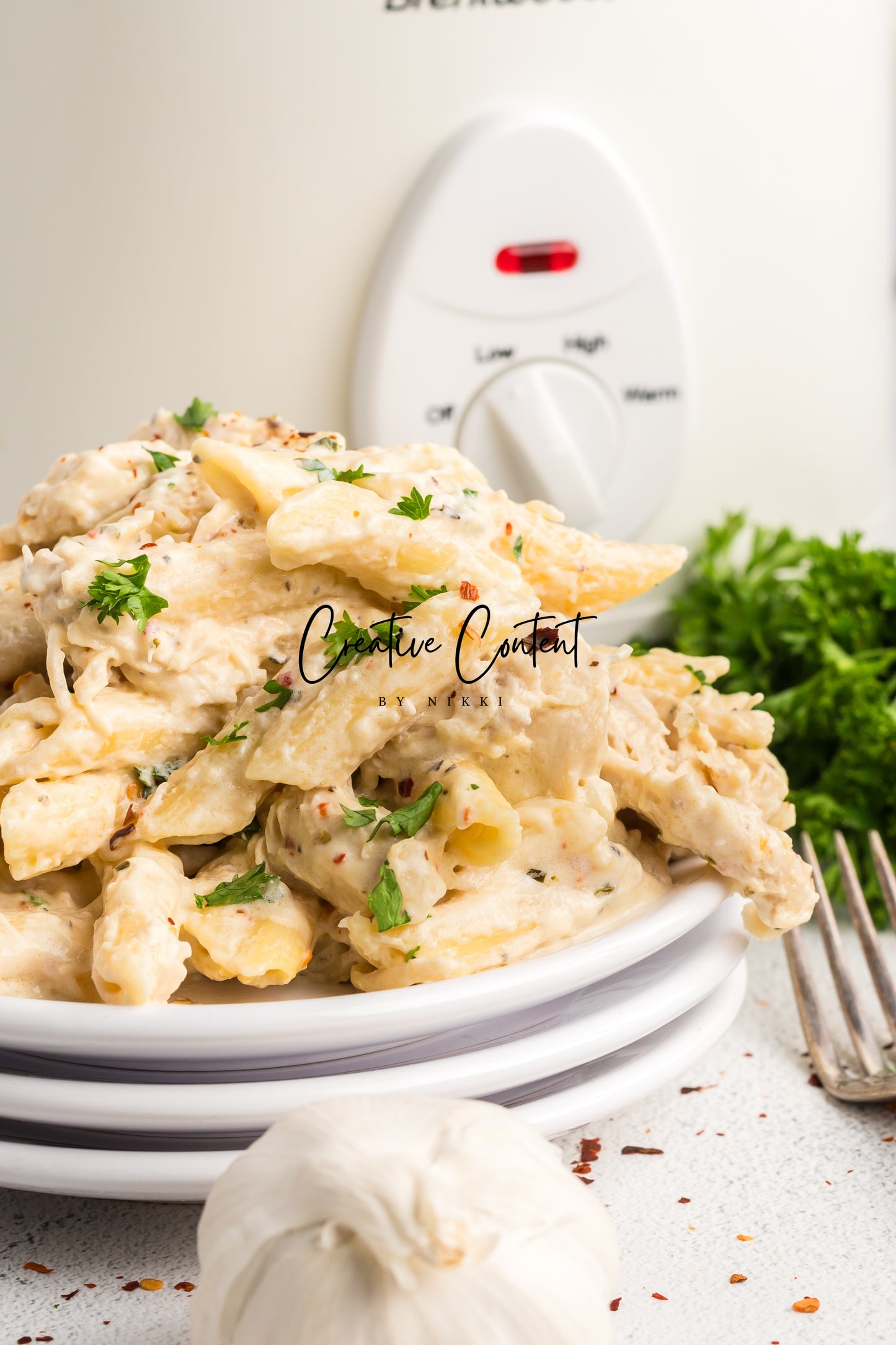 Garlic Parmesan Chicken Crockpot - Exclusive