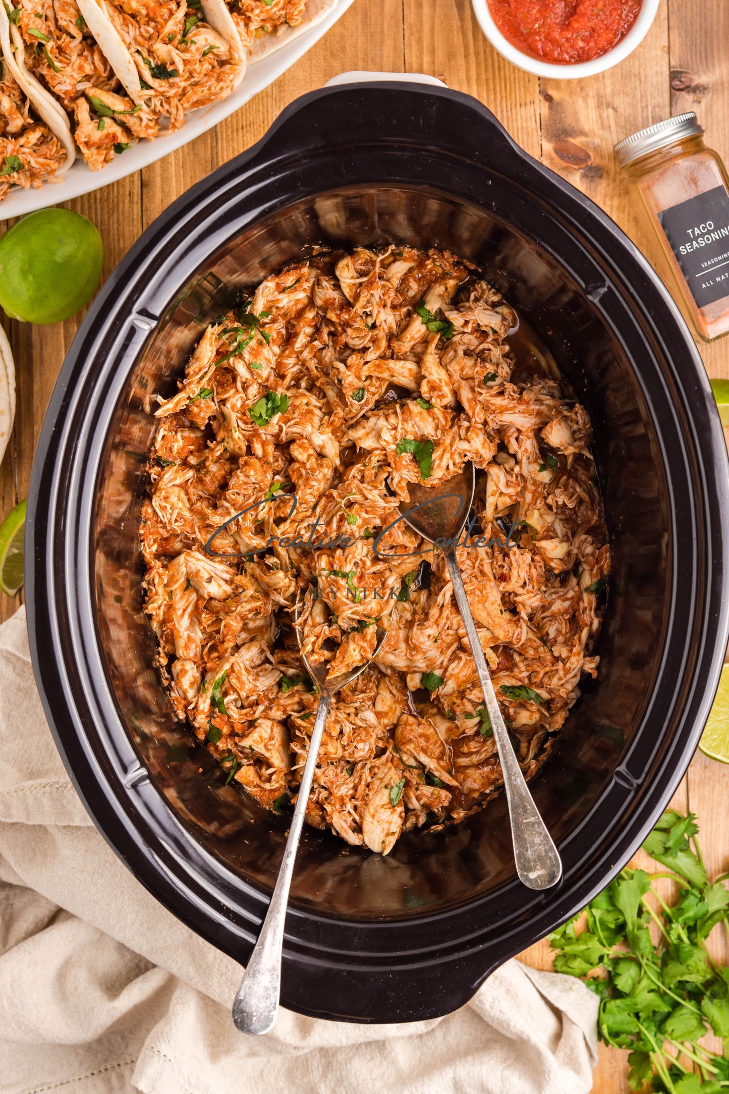 Crockpot Salsa Chicken -   Set 2 of 2