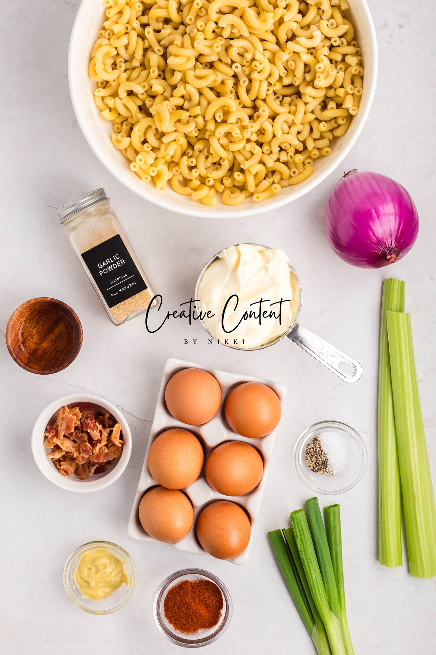 Deviled Egg Pasta Salad - Set 1 of 2