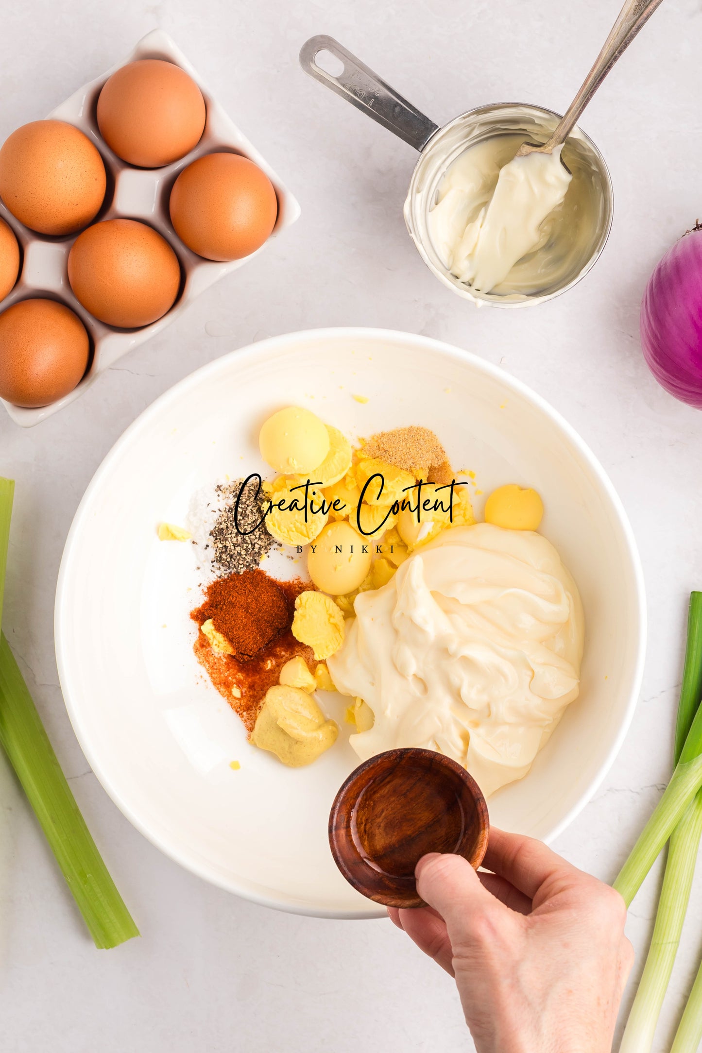 Deviled Egg Pasta Salad - Set 2 of 2