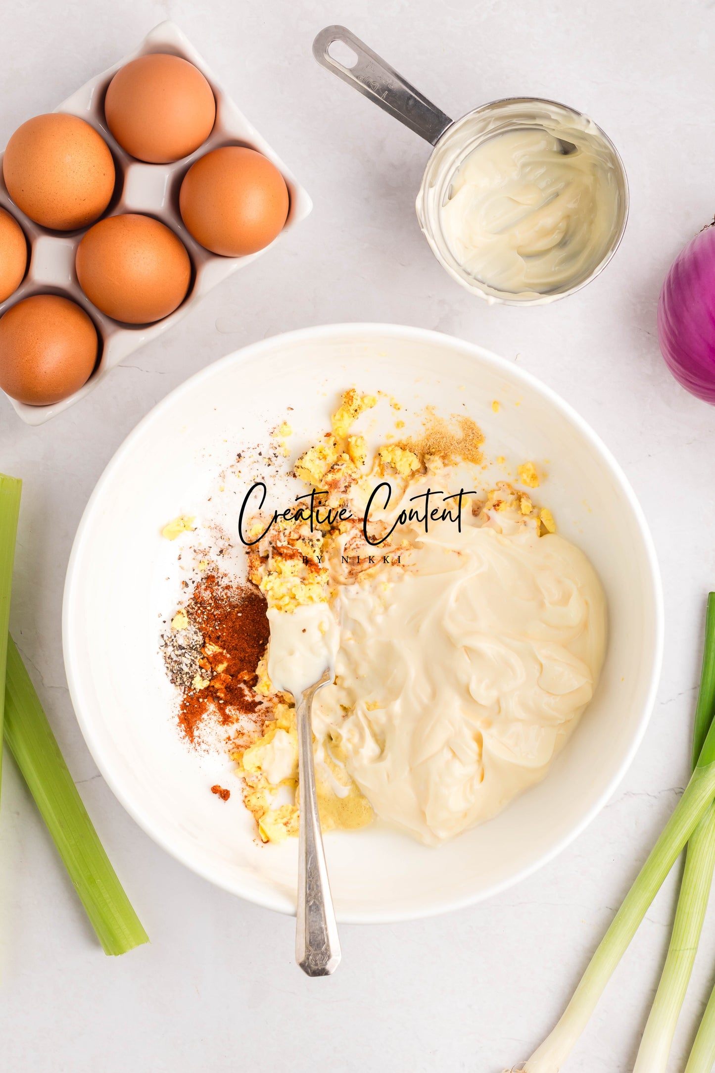 Deviled Egg Pasta Salad - Set 2 of 2