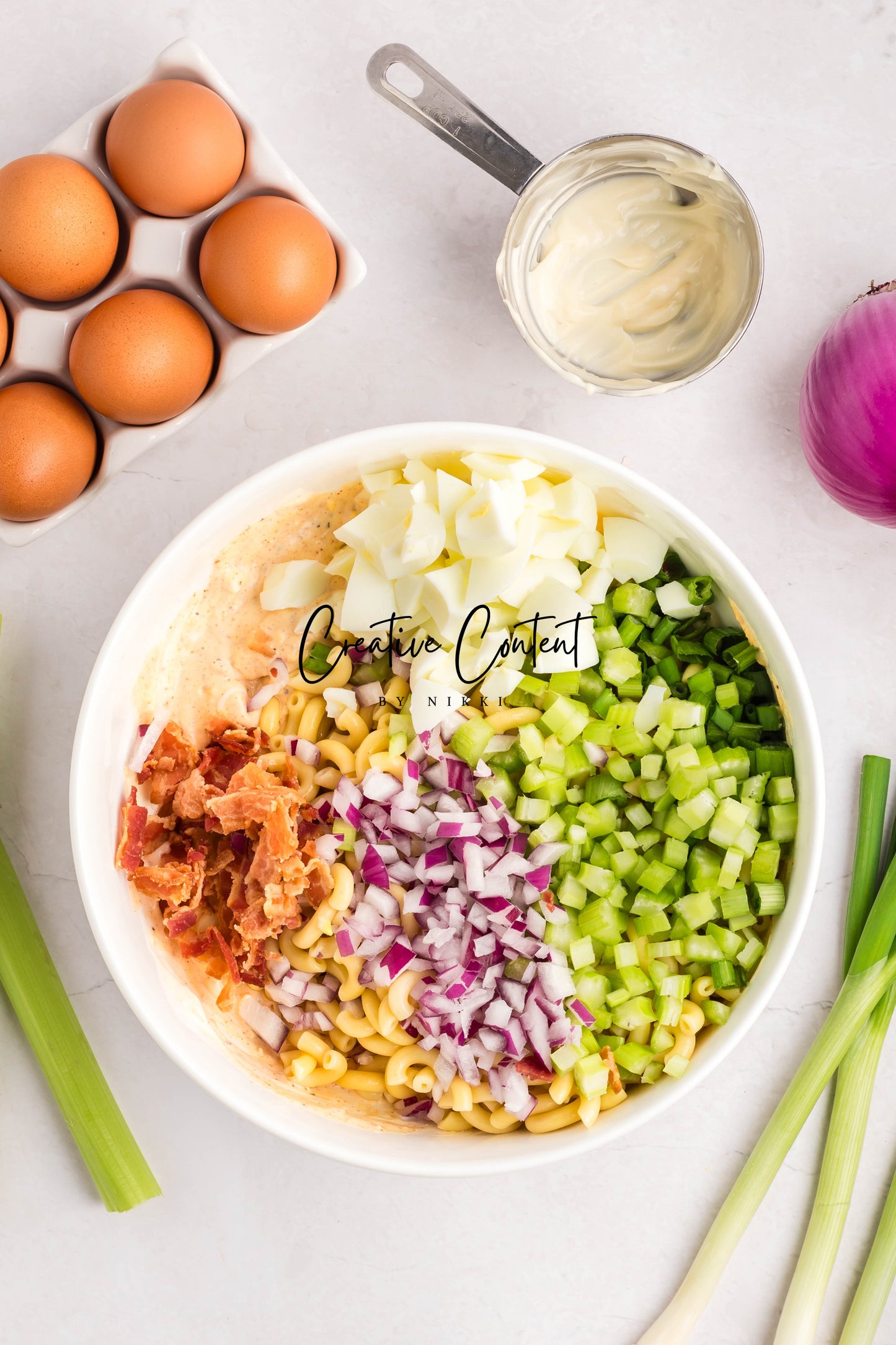 Deviled Egg Pasta Salad - Set 2 of 2