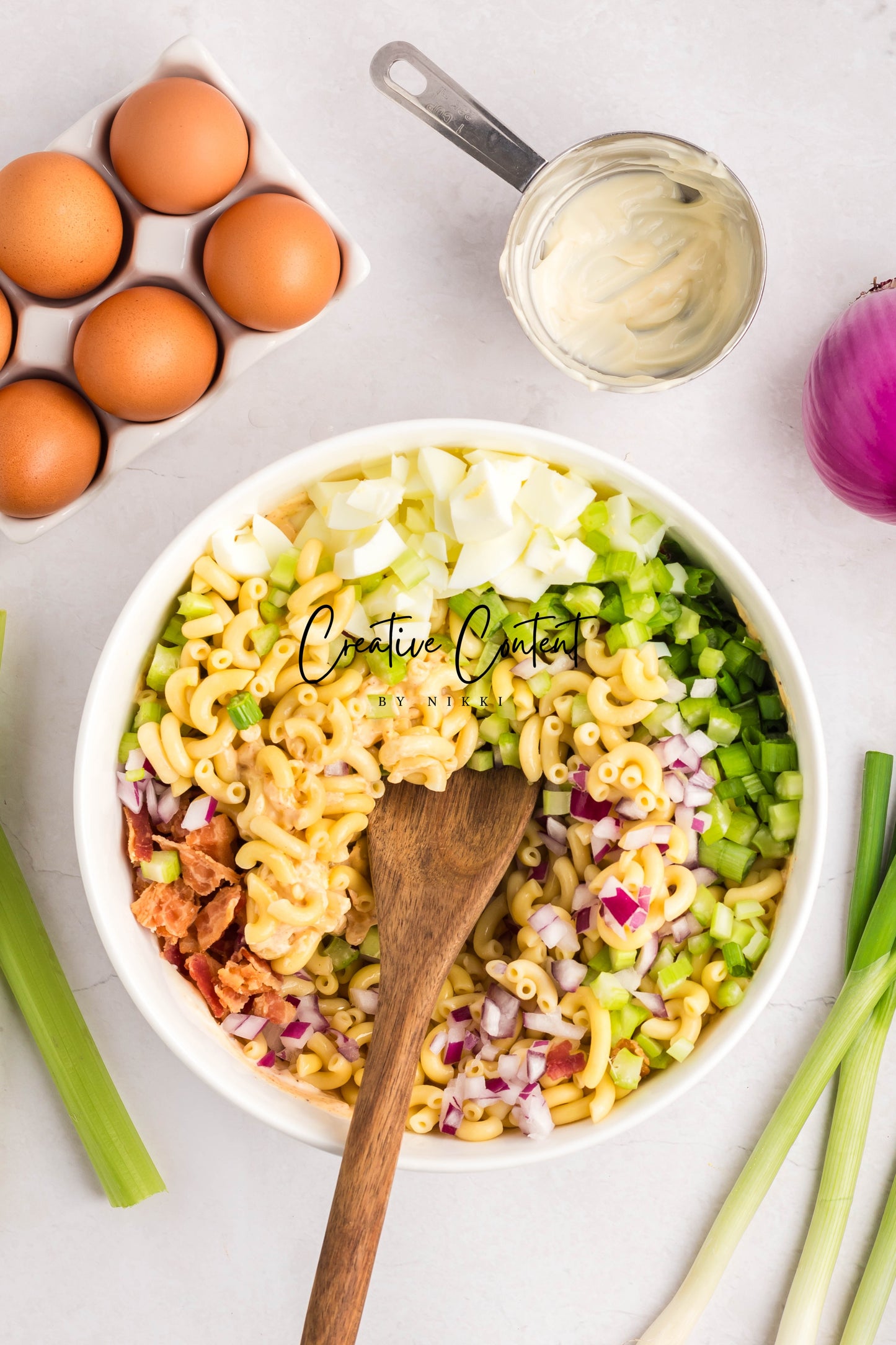 Deviled Egg Pasta Salad - Set 1 of 2