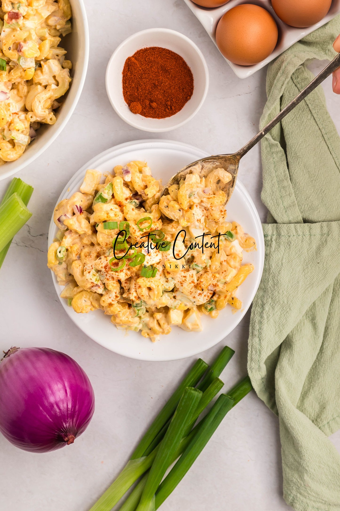Deviled Egg Pasta Salad - Set 1 of 2