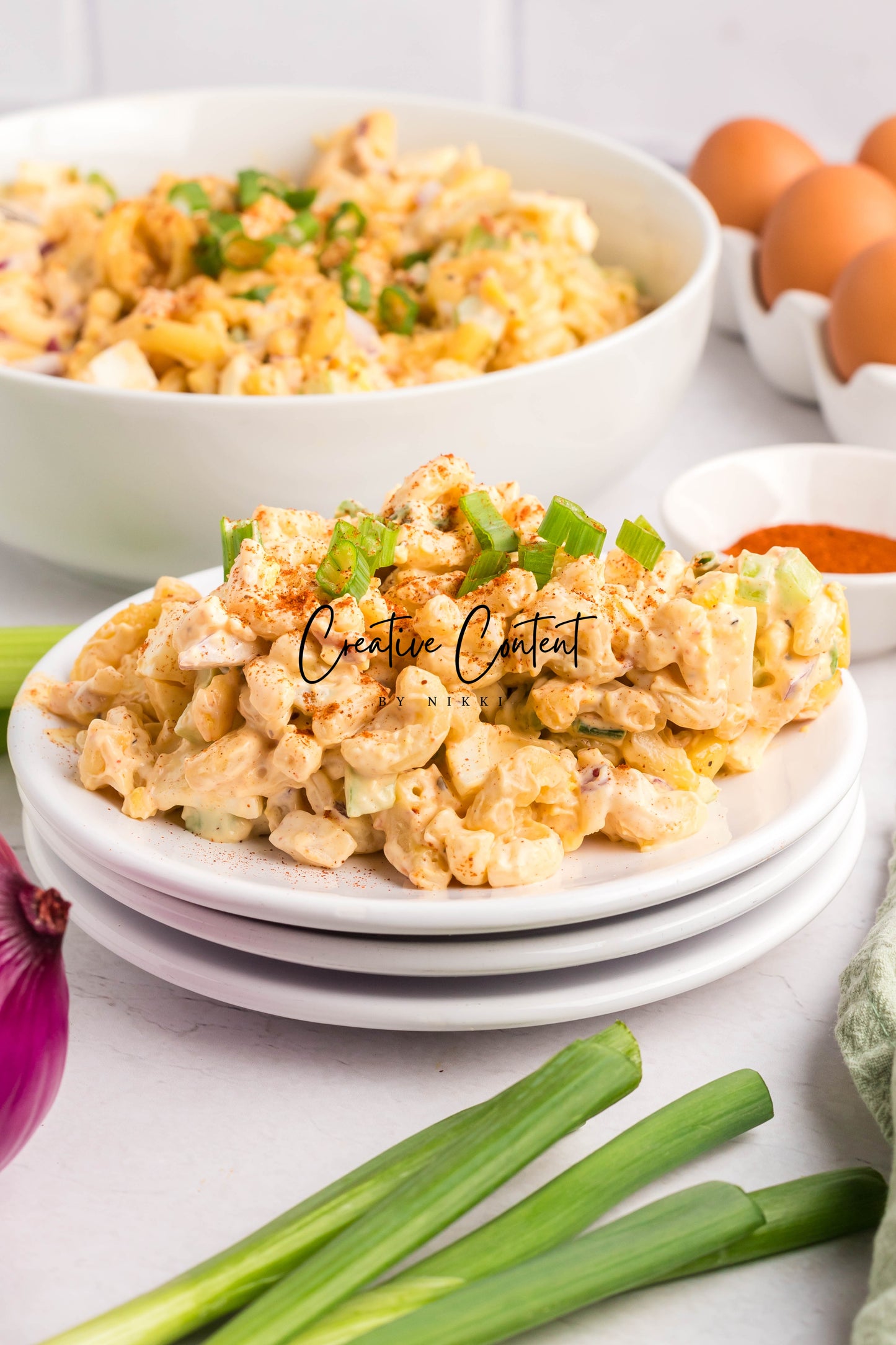 Deviled Egg Pasta Salad - Set 1 of 2