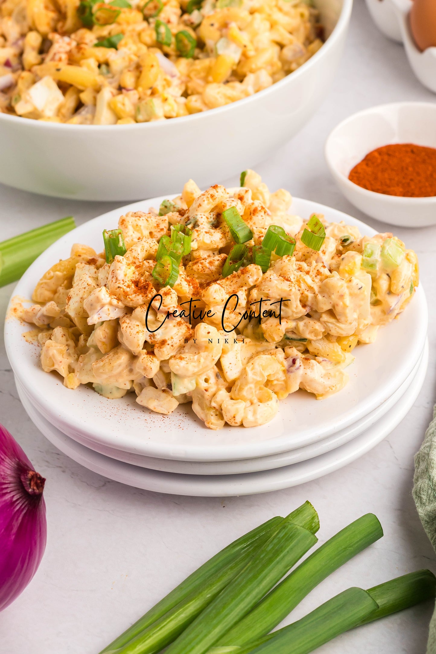 Deviled Egg Pasta Salad - Set 1 of 2