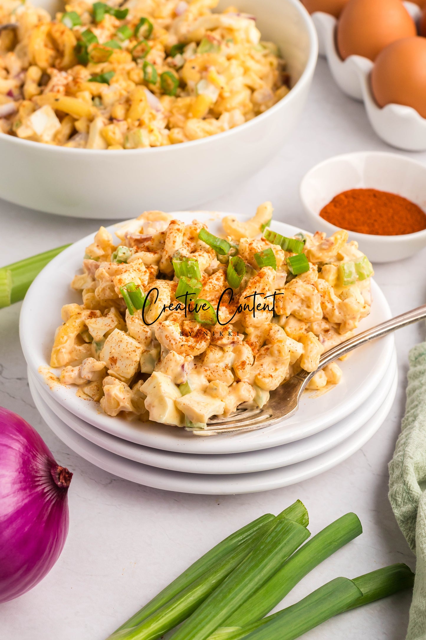 Deviled Egg Pasta Salad - Set 1 of 2
