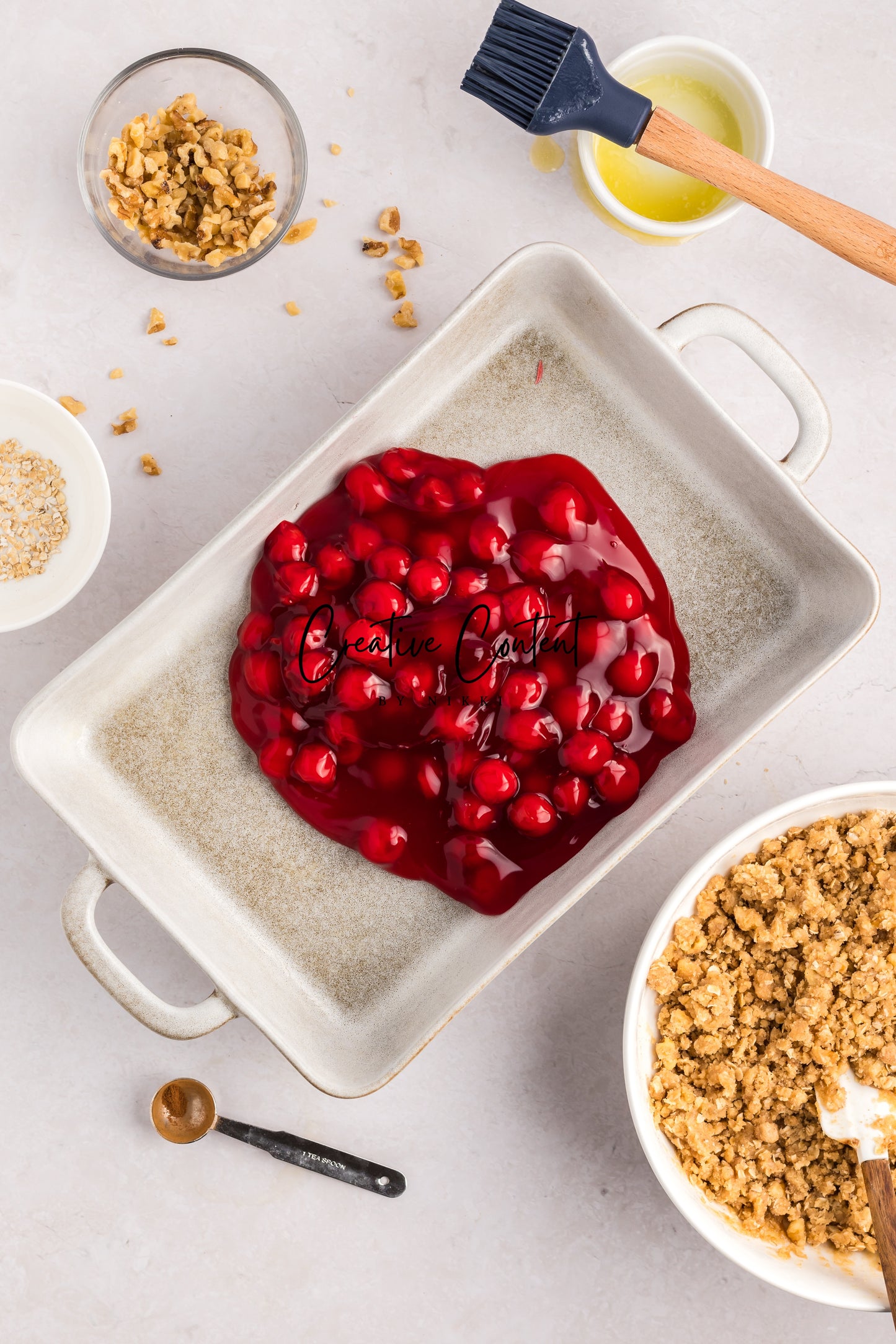 Easy Cherry Crumble- Set 1 of 2