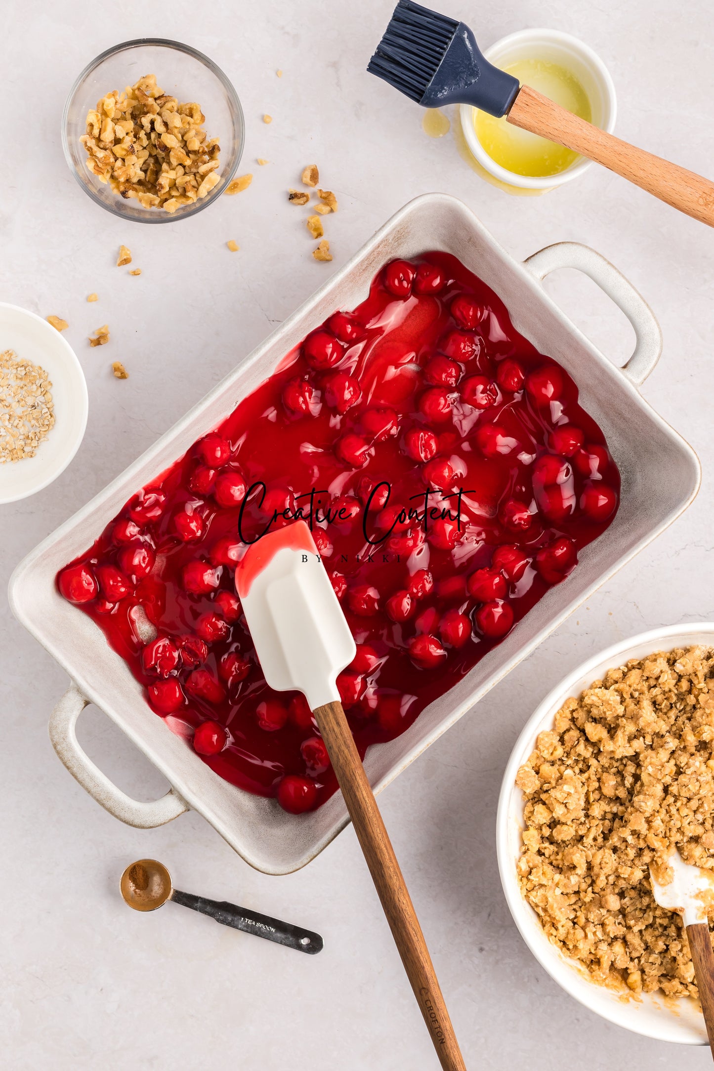 Easy Cherry Crumble- Set 1 of 2