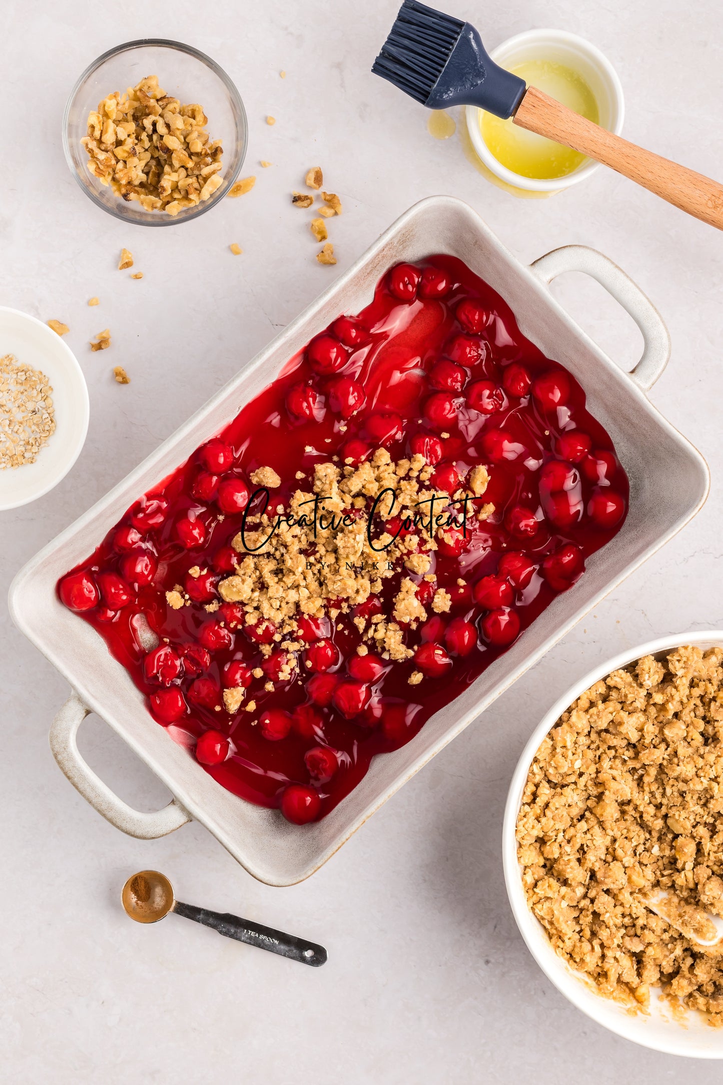 Easy Cherry Crumble- Set 2 of 2