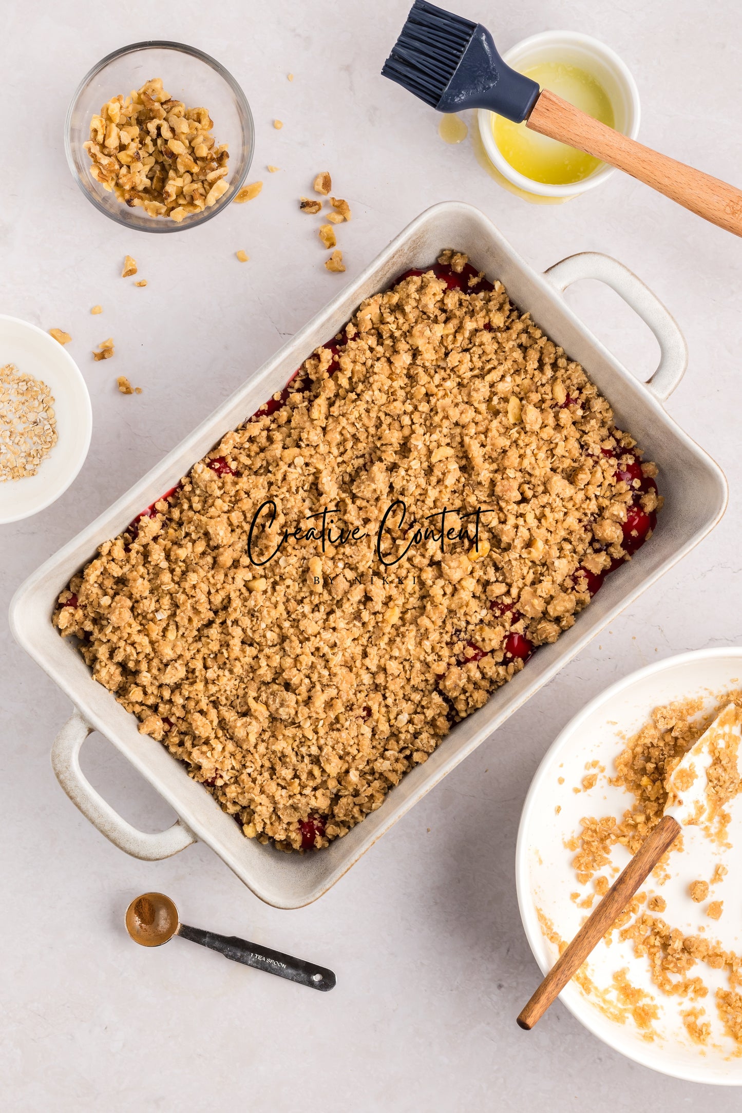 Easy Cherry Crumble- Set 1 of 2