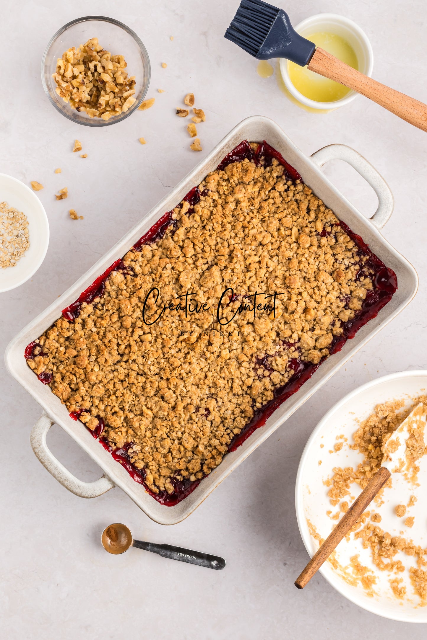Easy Cherry Crumble- Set 2 of 2