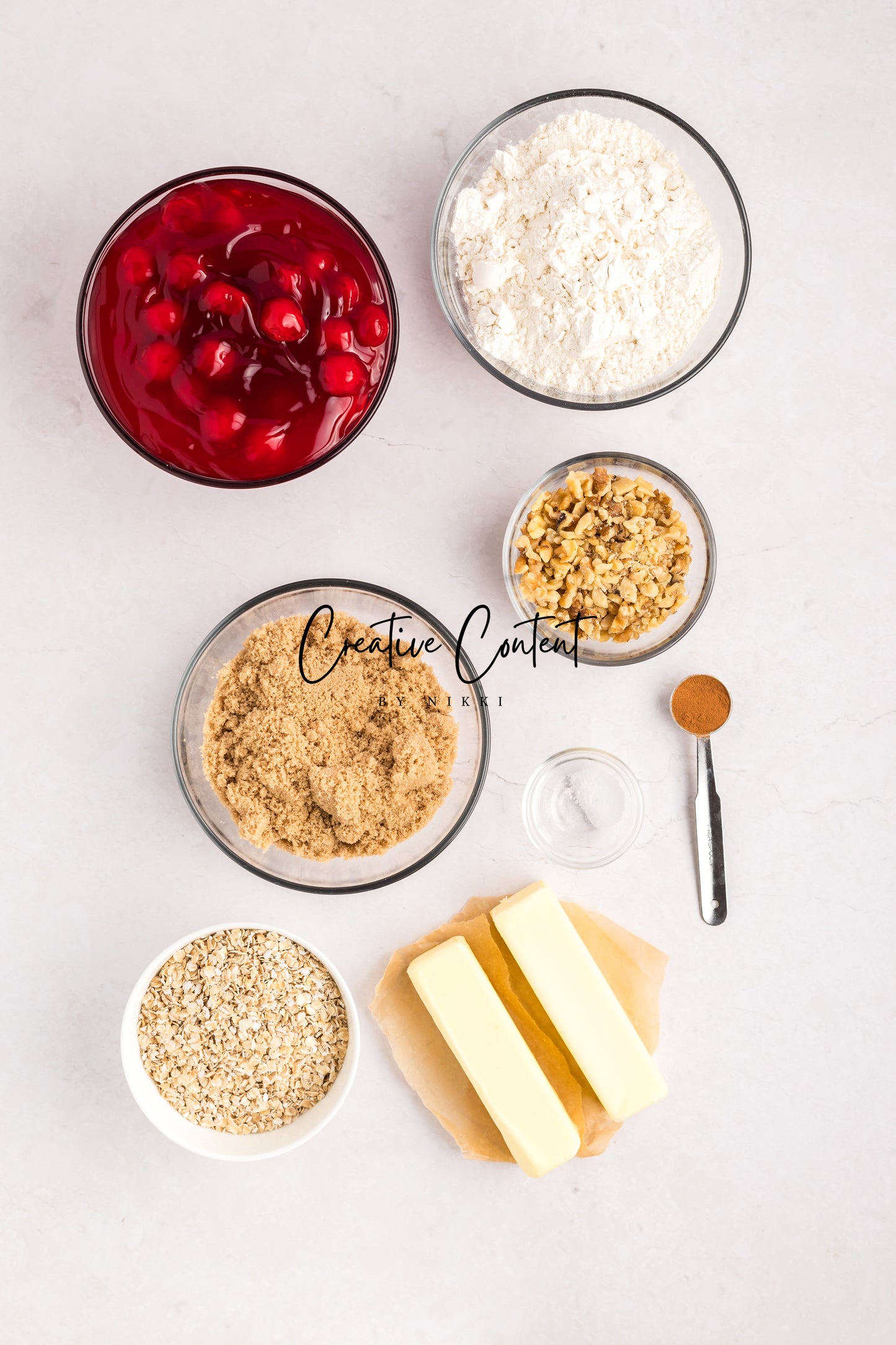Easy Cherry Crumble- Set 1 of 2