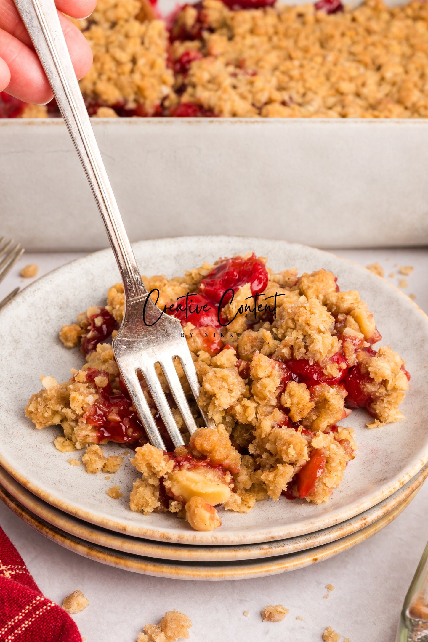 Easy Cherry Crumble- Set 1 of 2