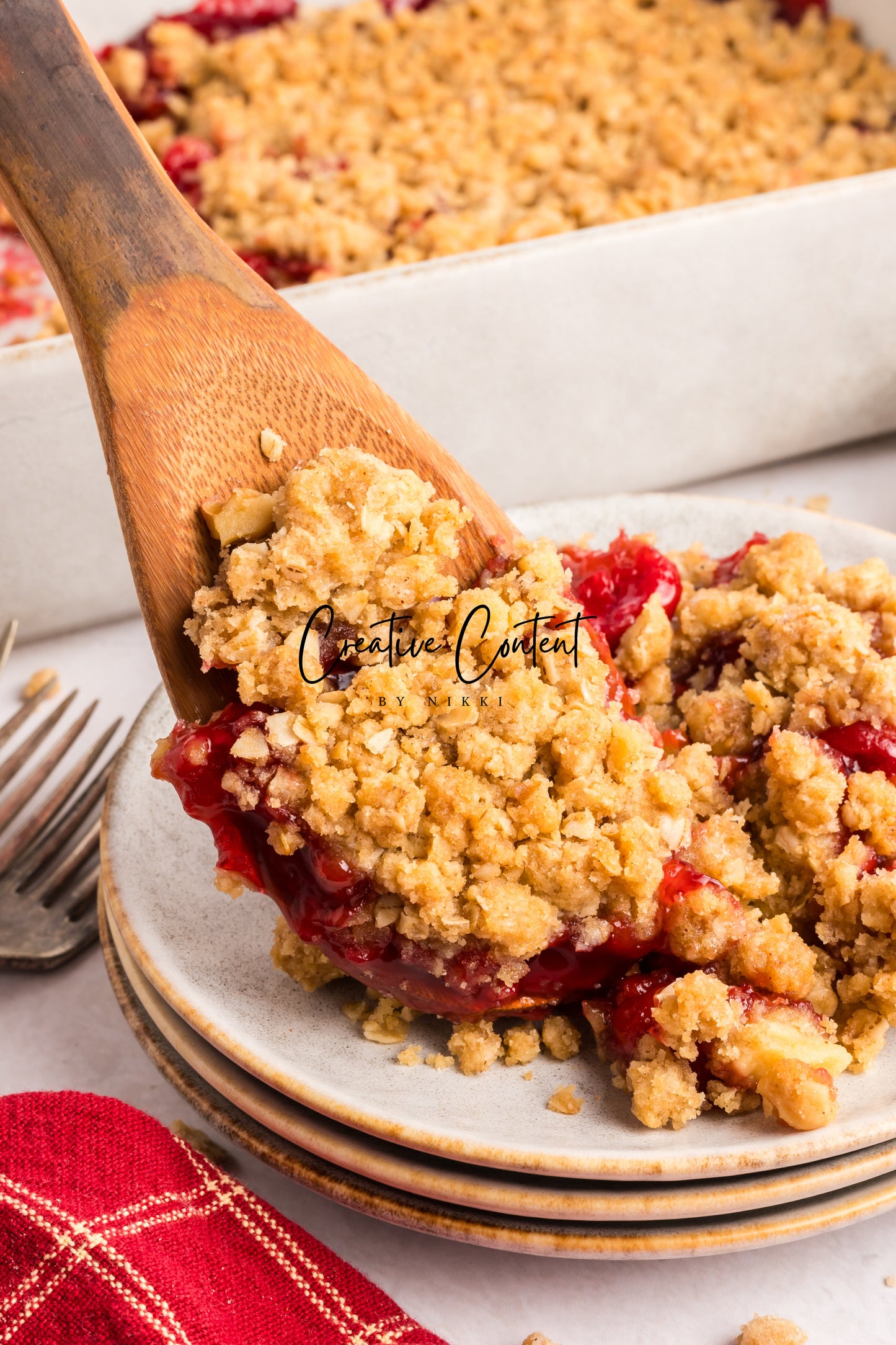 Easy Cherry Crumble- Set 1 of 2