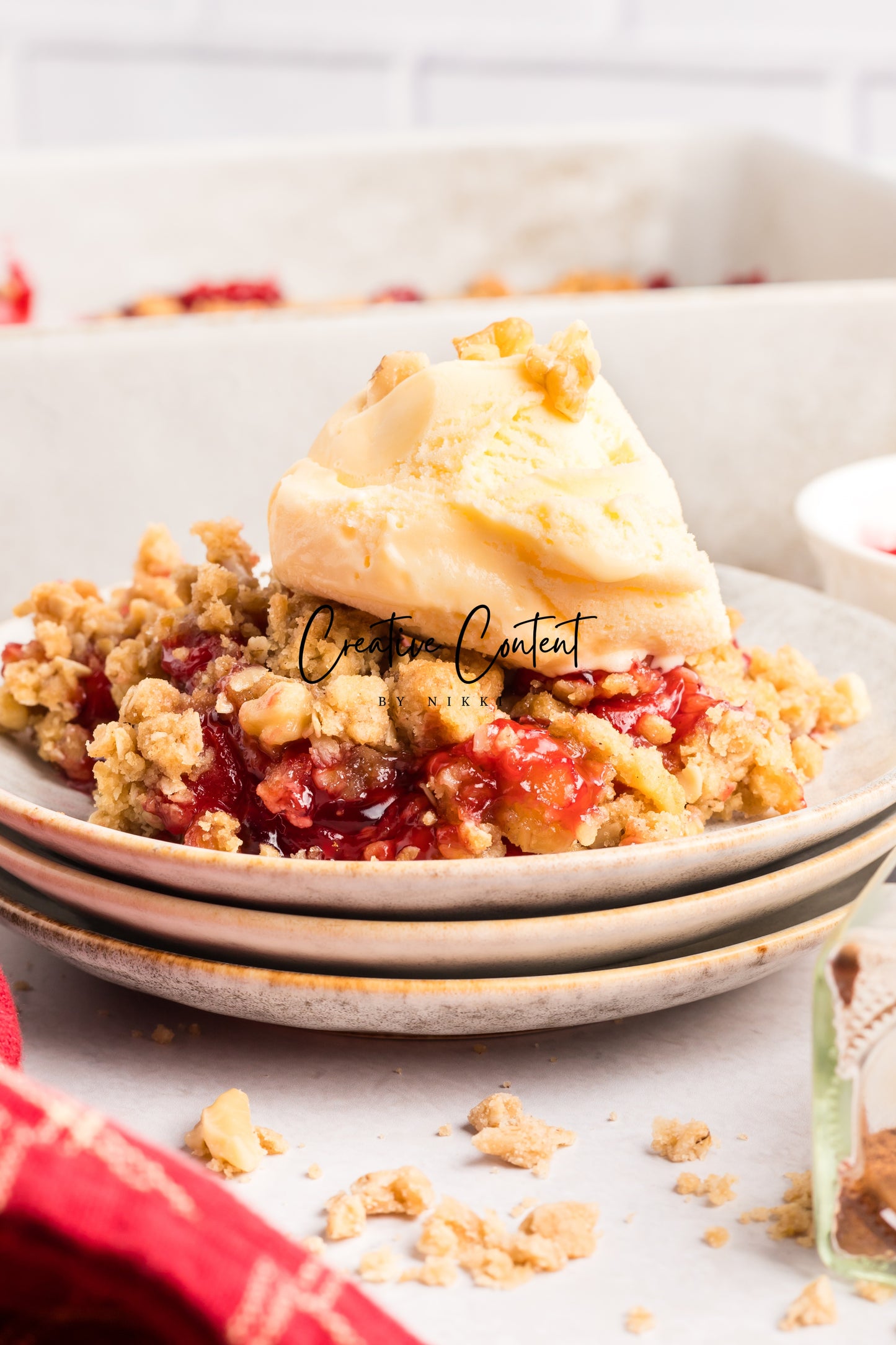 Easy Cherry Crumble- Set 1 of 2