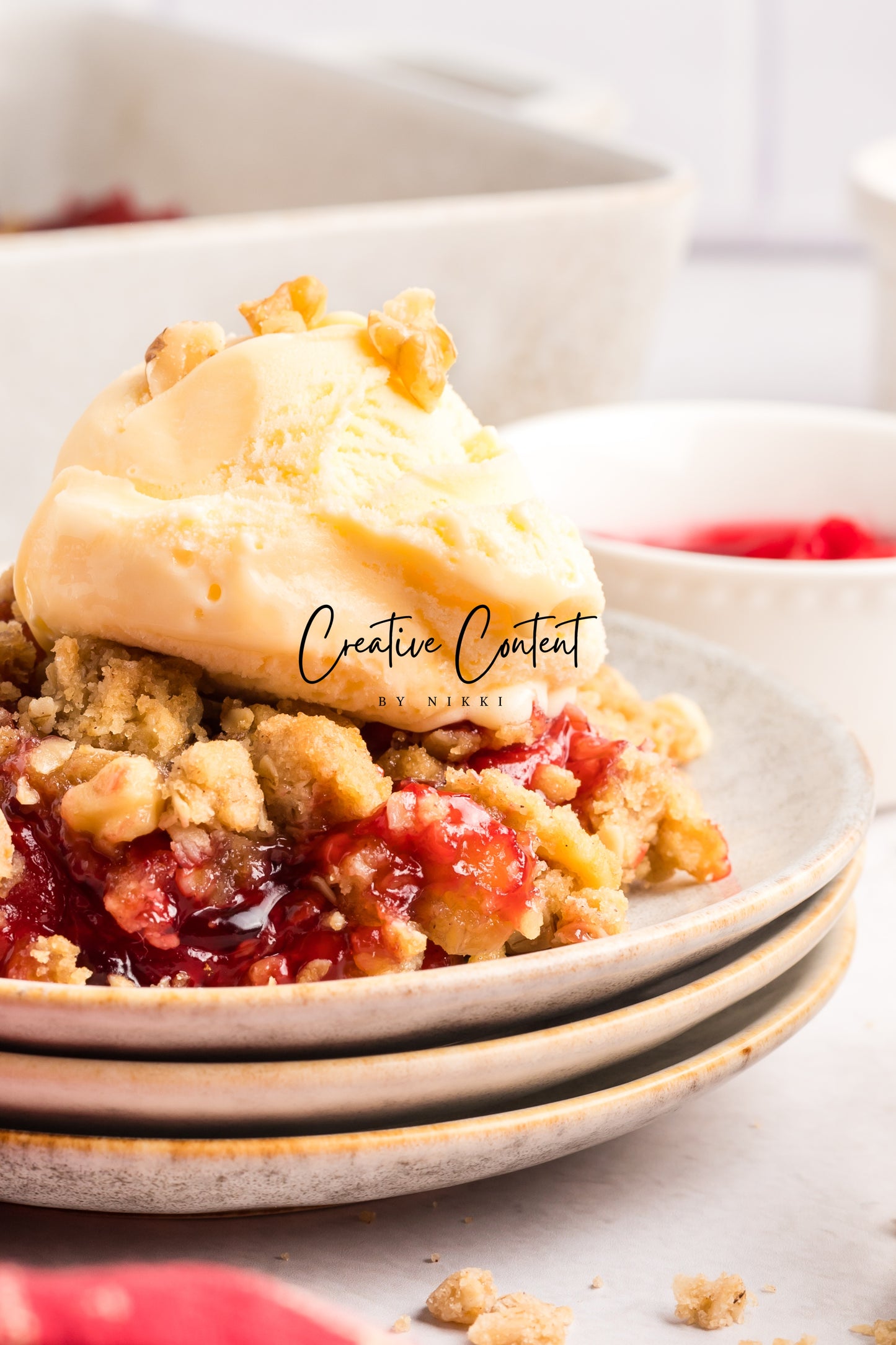 Easy Cherry Crumble- Set 1 of 2