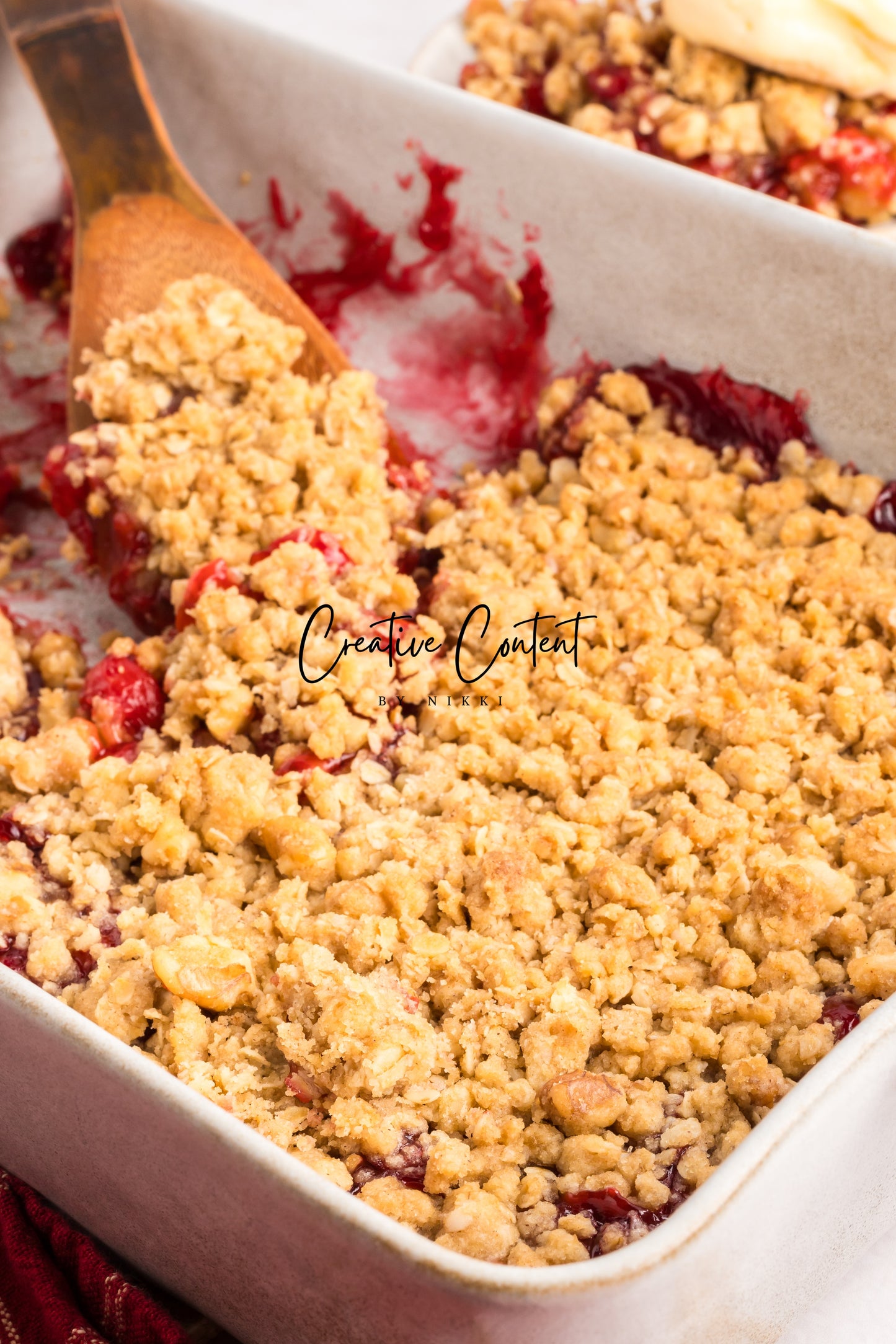 Easy Cherry Crumble- Set 1 of 2