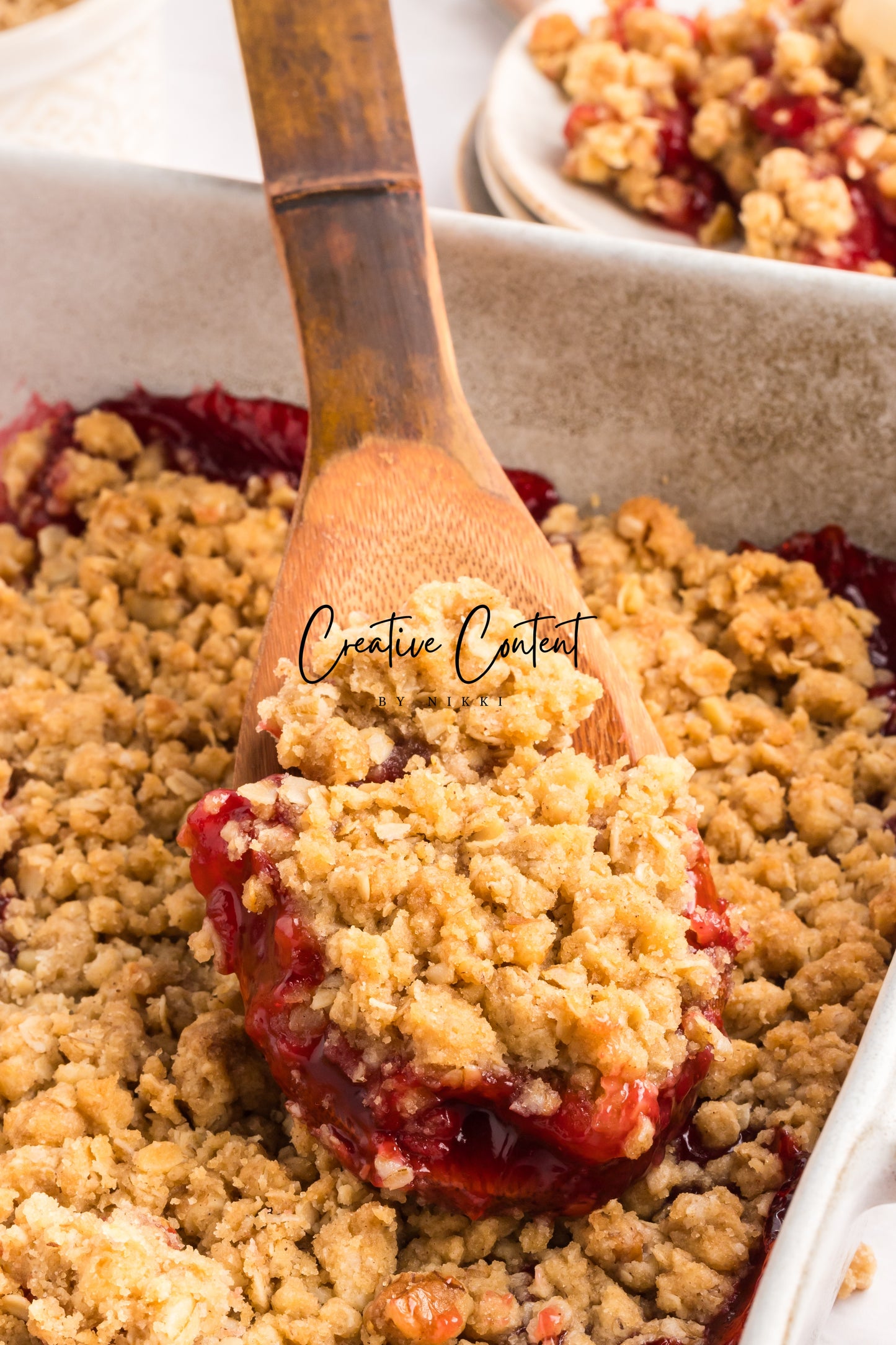 Easy Cherry Crumble- Set 1 of 2