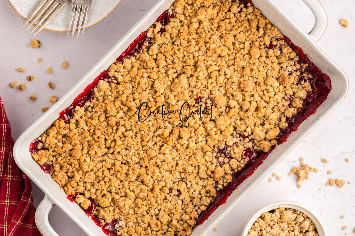 Easy Cherry Crumble- Set 1 of 2