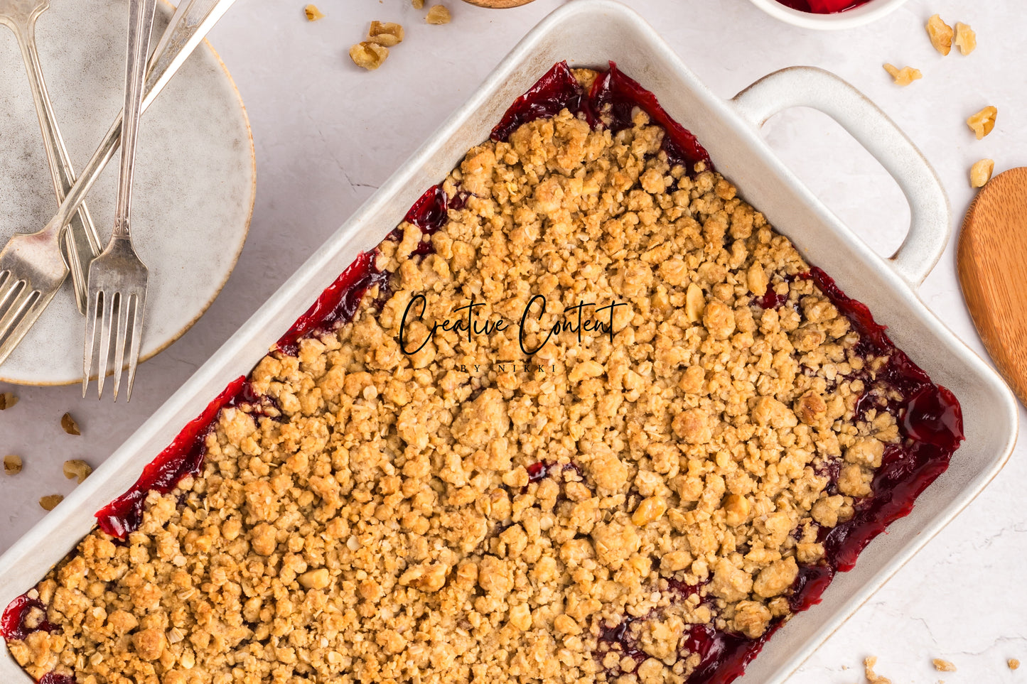 Easy Cherry Crumble- Set 1 of 2