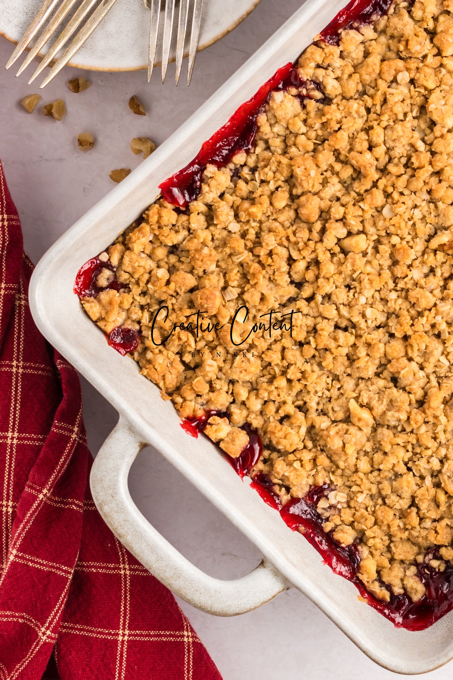 Easy Cherry Crumble- Set 1 of 2