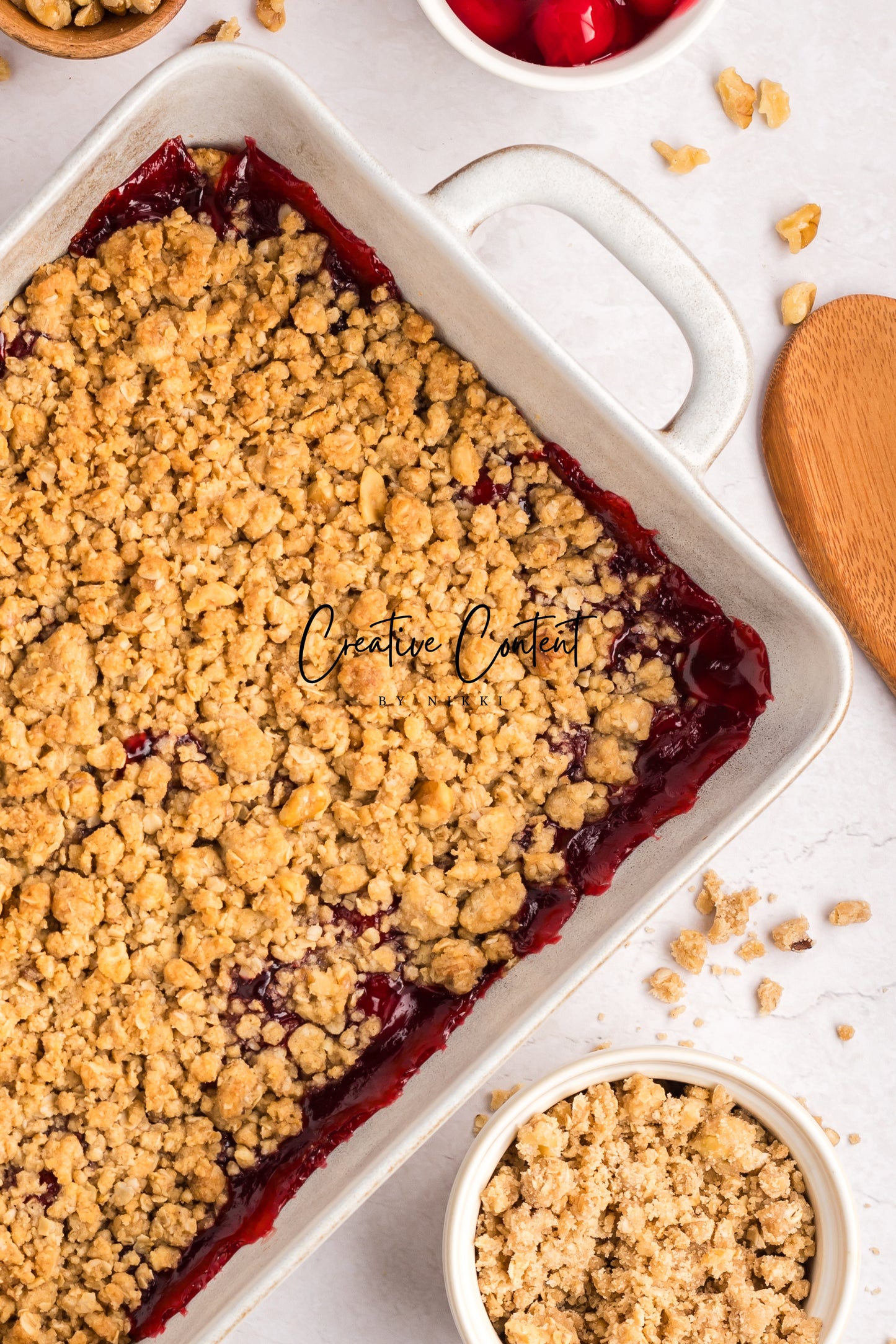 Easy Cherry Crumble- Set 1 of 2