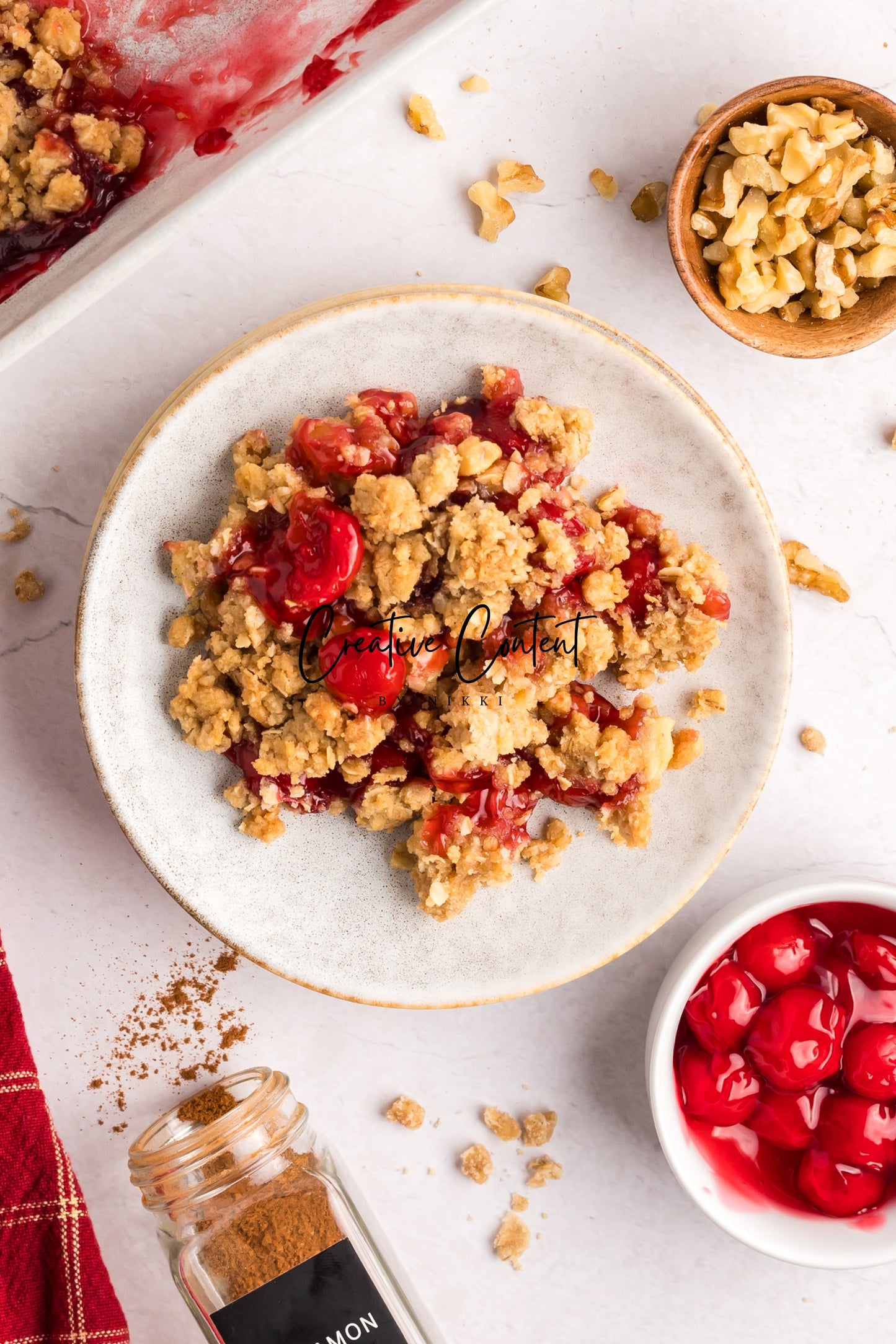 Easy Cherry Crumble- Set 1 of 2