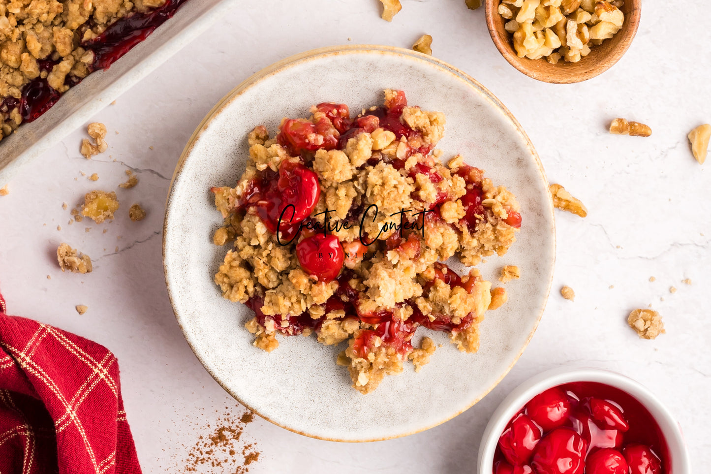 Easy Cherry Crumble- Set 1 of 2