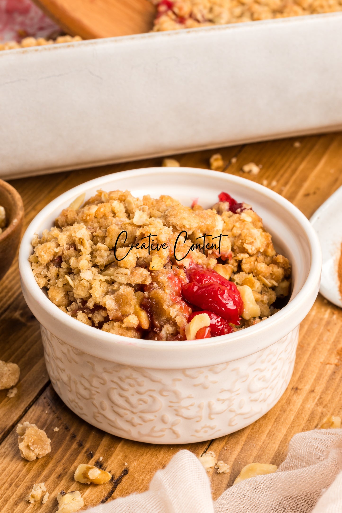 Easy Cherry Crumble- Set 2 of 2