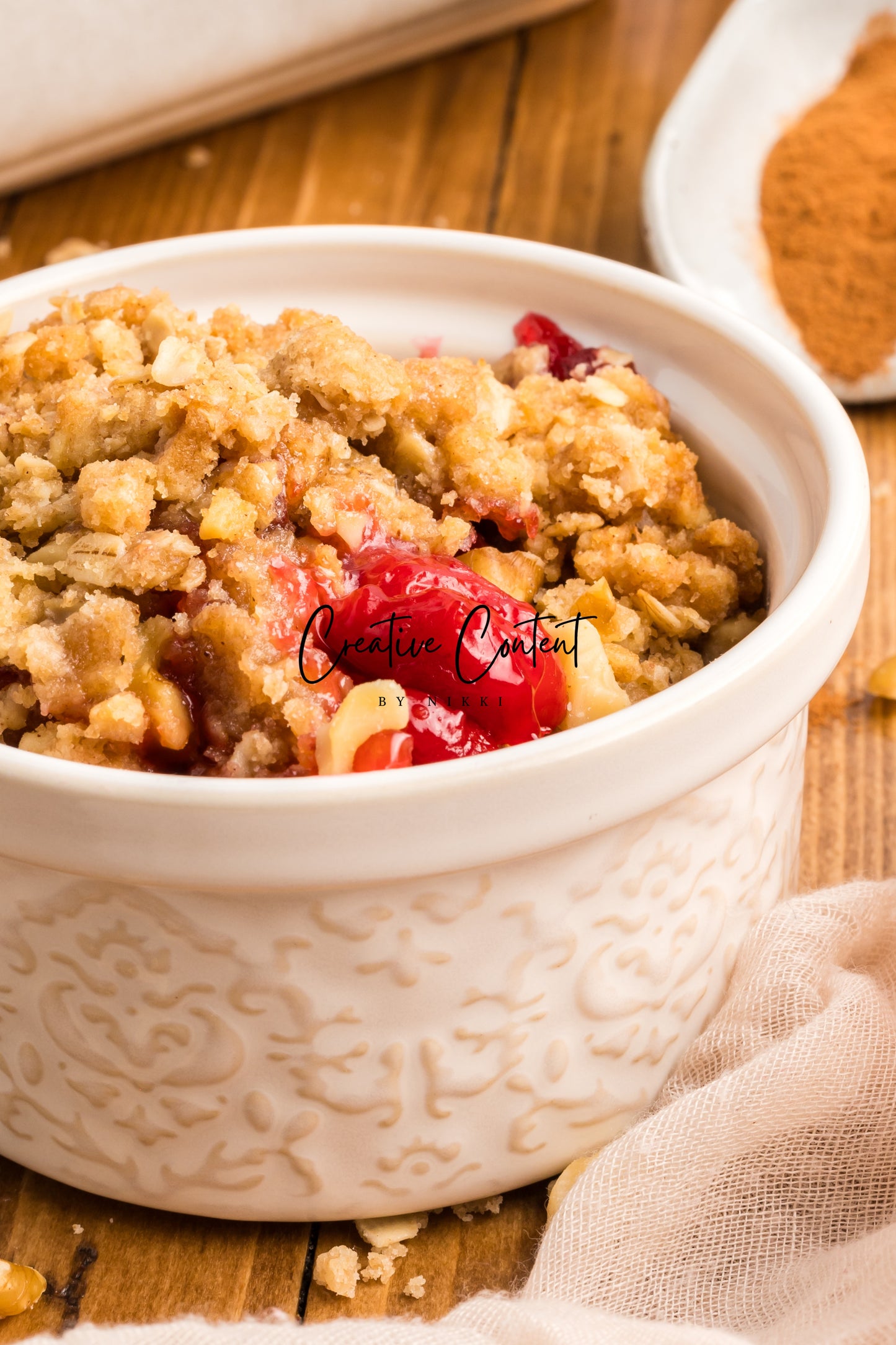 Easy Cherry Crumble- Set 2 of 2