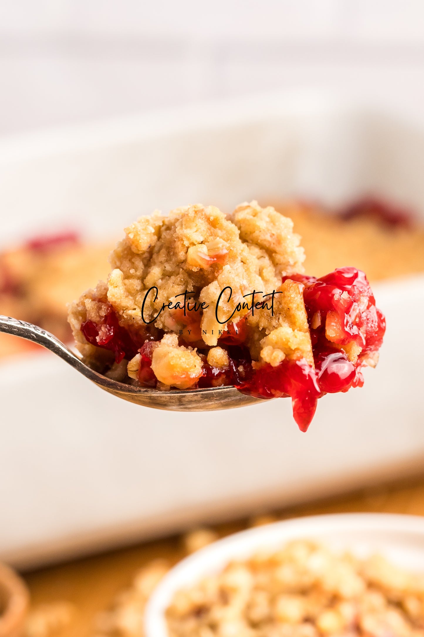 Easy Cherry Crumble- Set 2 of 2