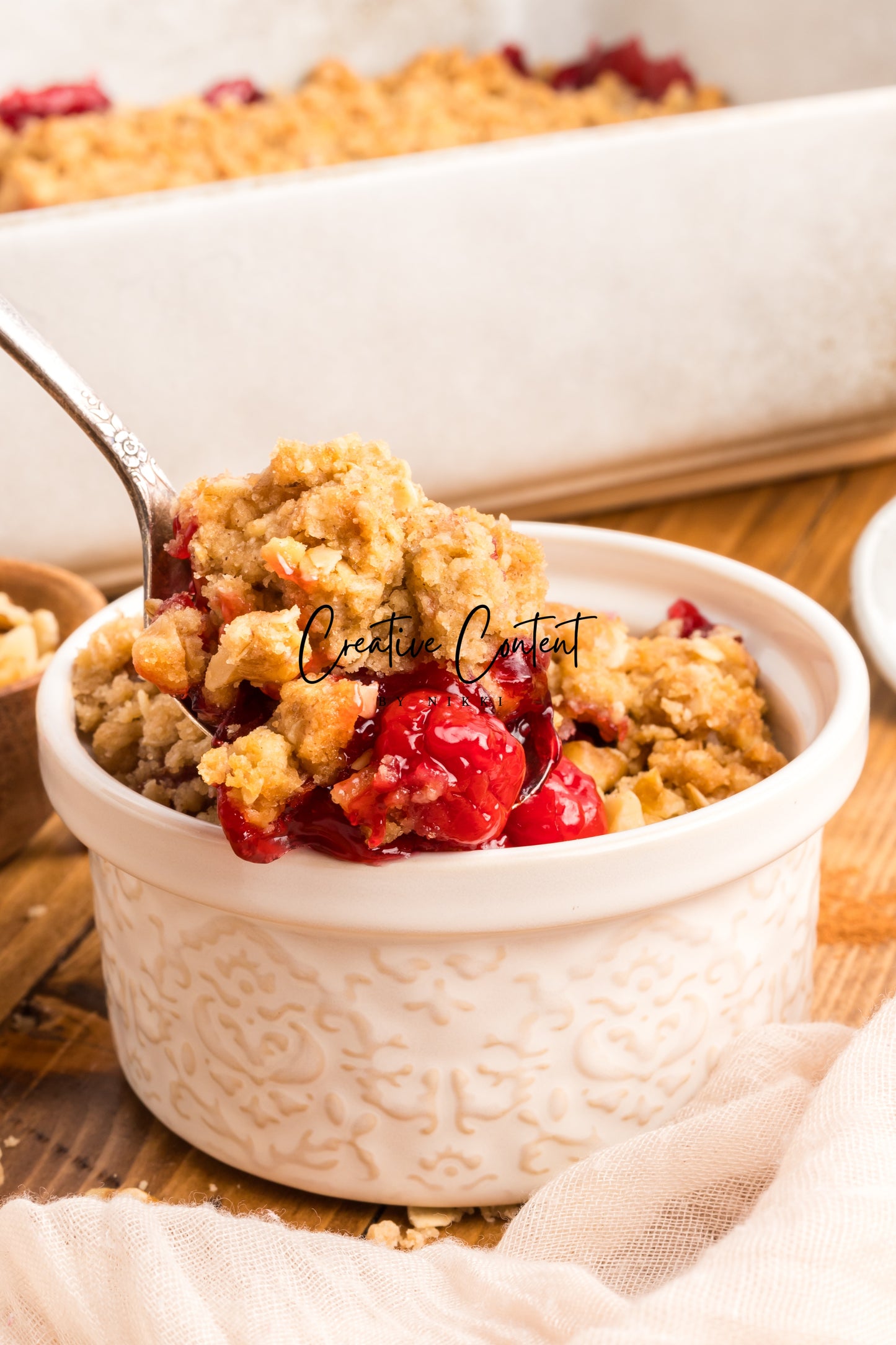 Easy Cherry Crumble- Set 2 of 2
