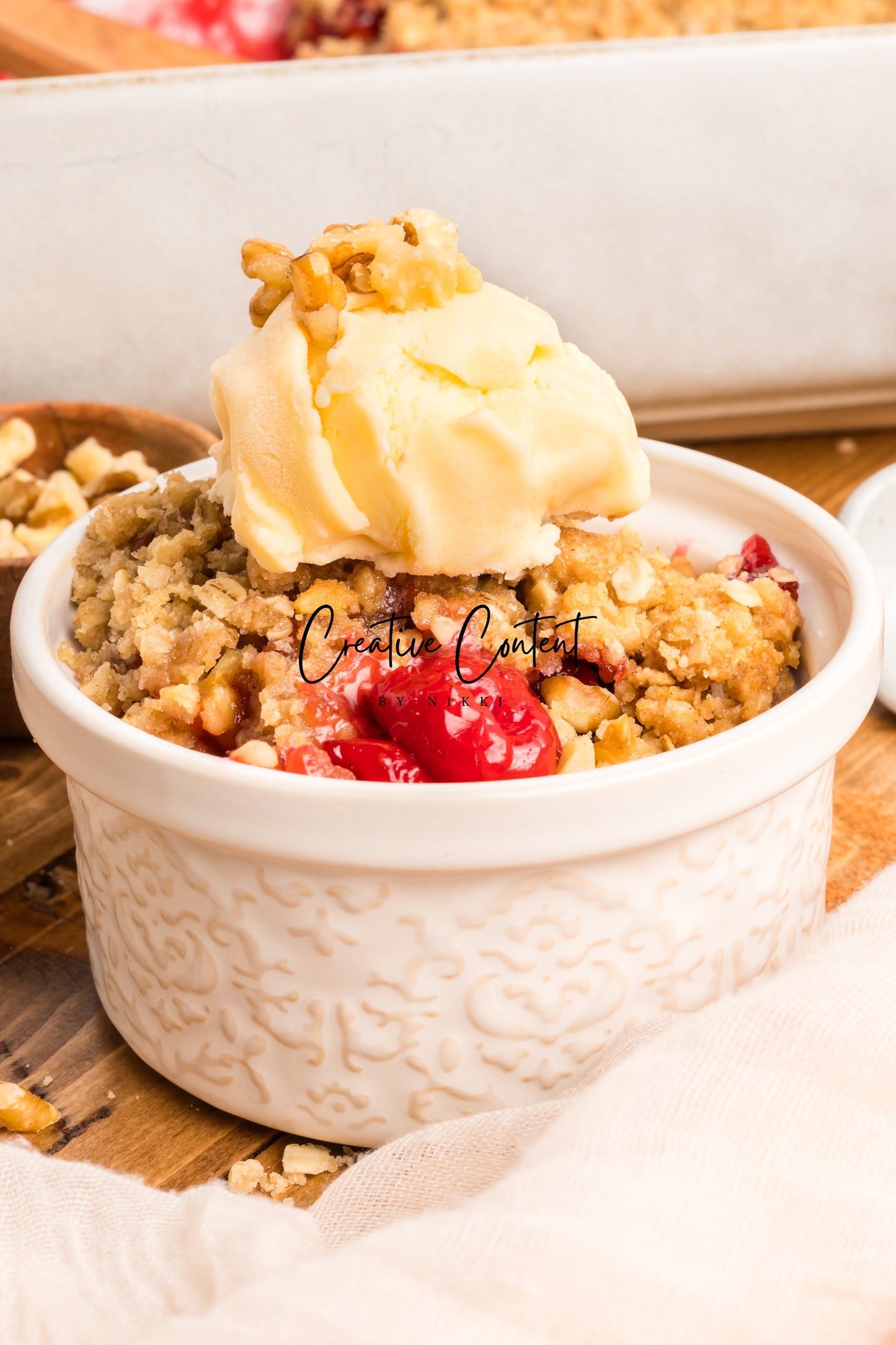 Easy Cherry Crumble- Set 2 of 2