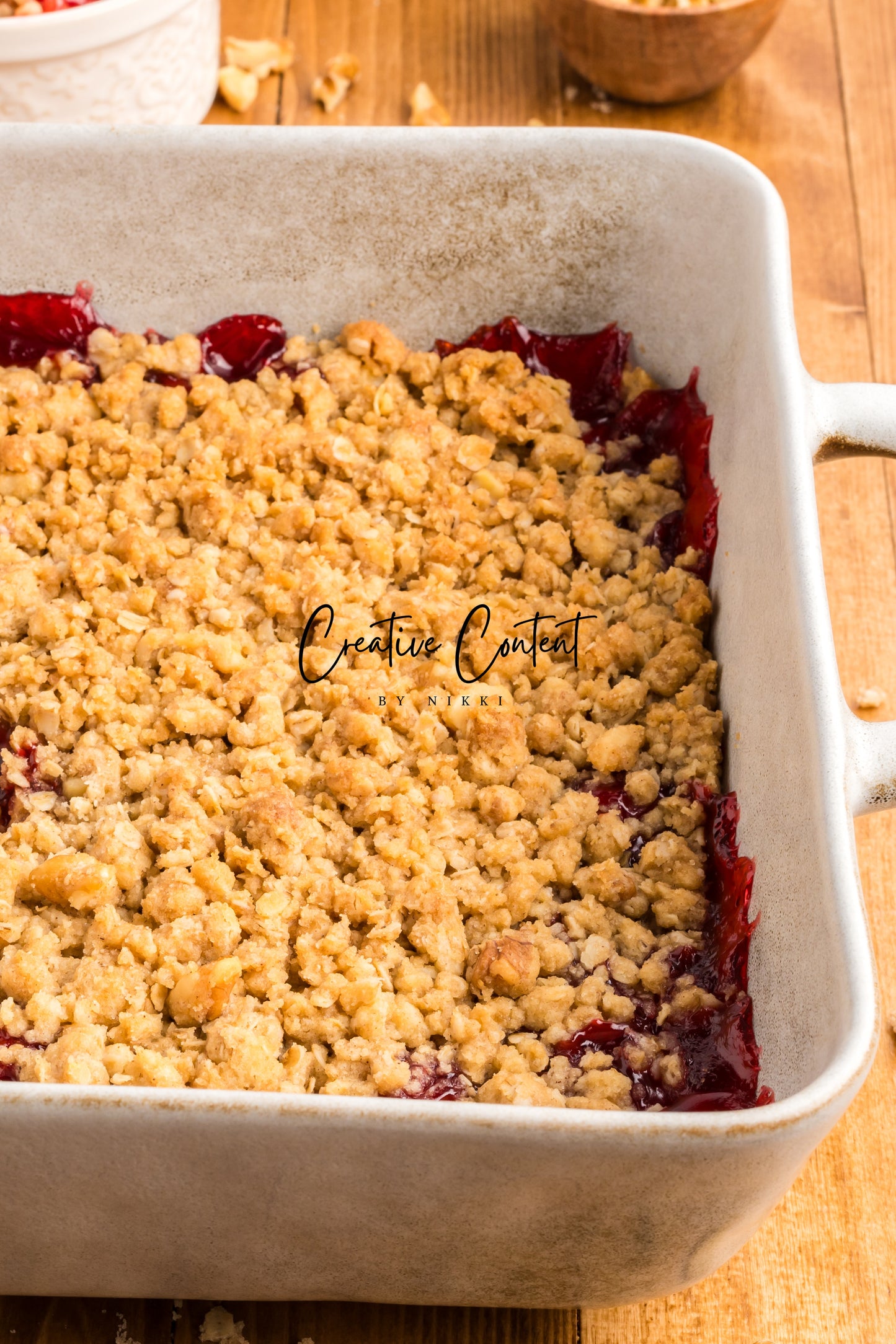 Easy Cherry Crumble- Set 2 of 2