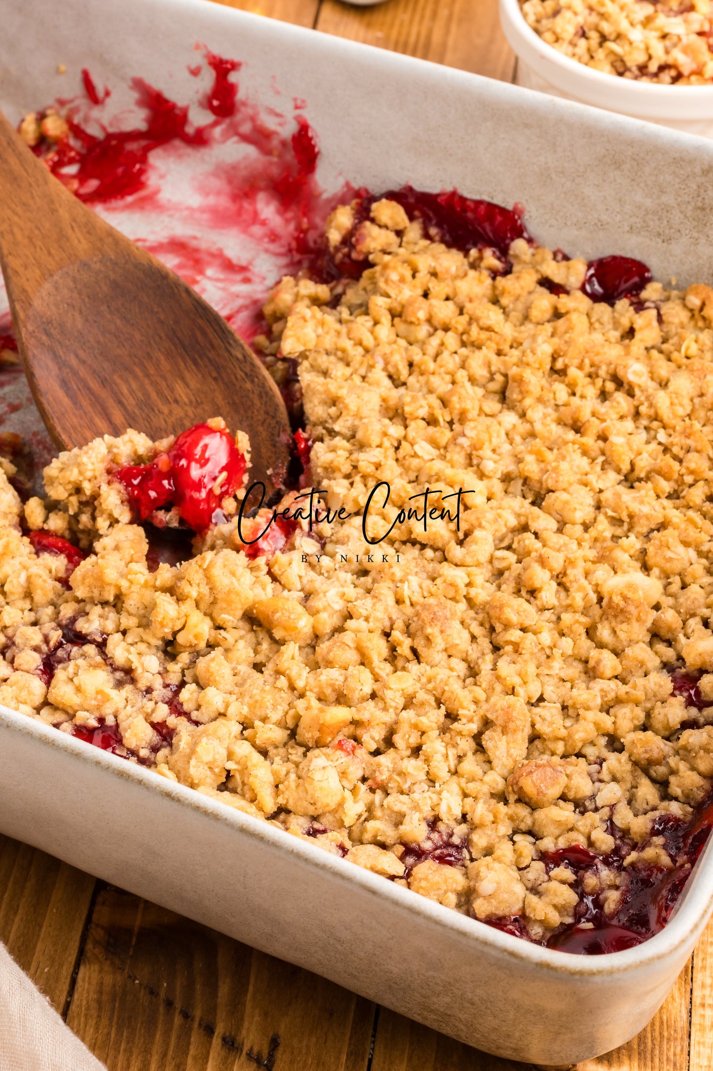 Easy Cherry Crumble- Set 2 of 2