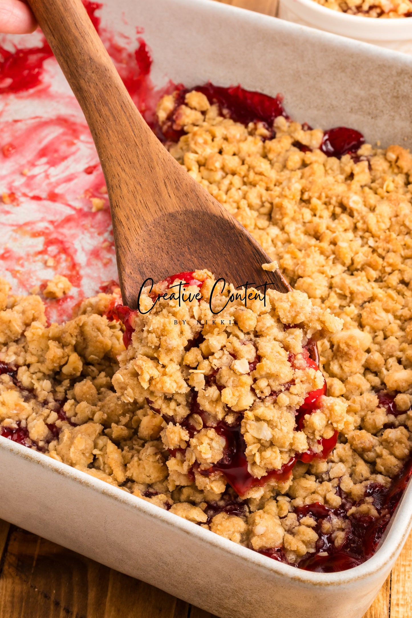 Easy Cherry Crumble- Set 2 of 2