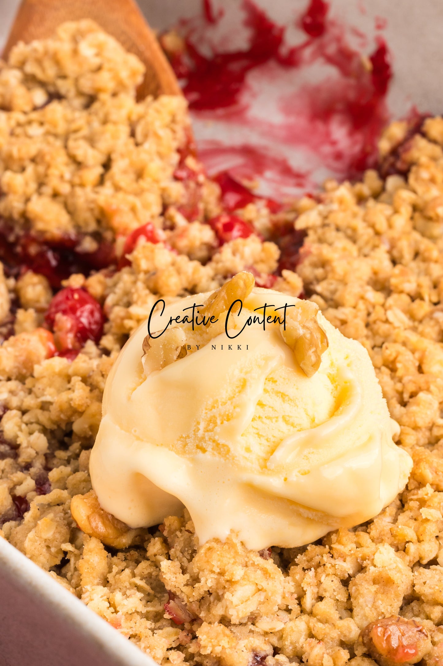 Easy Cherry Crumble- Set 2 of 2