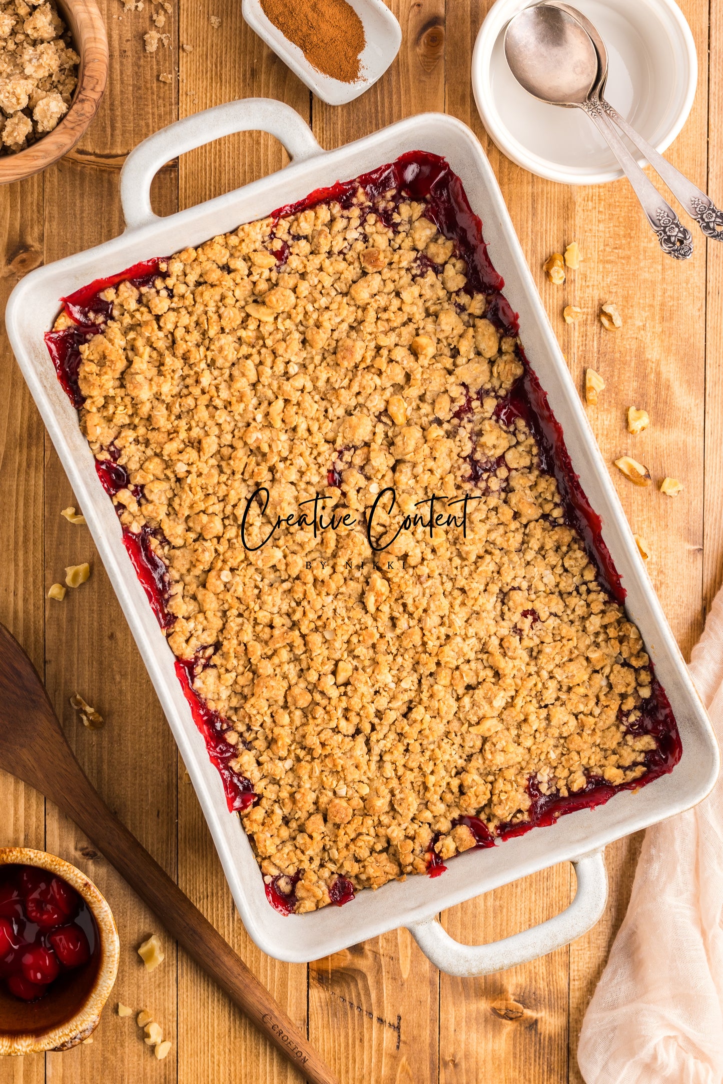 Easy Cherry Crumble- Set 2 of 2