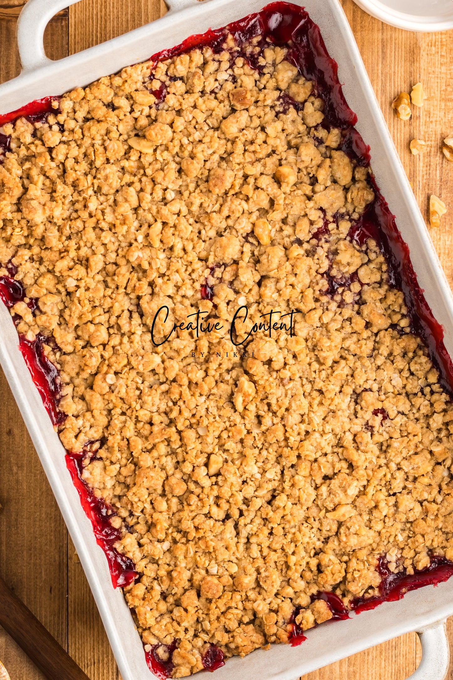 Easy Cherry Crumble- Set 2 of 2