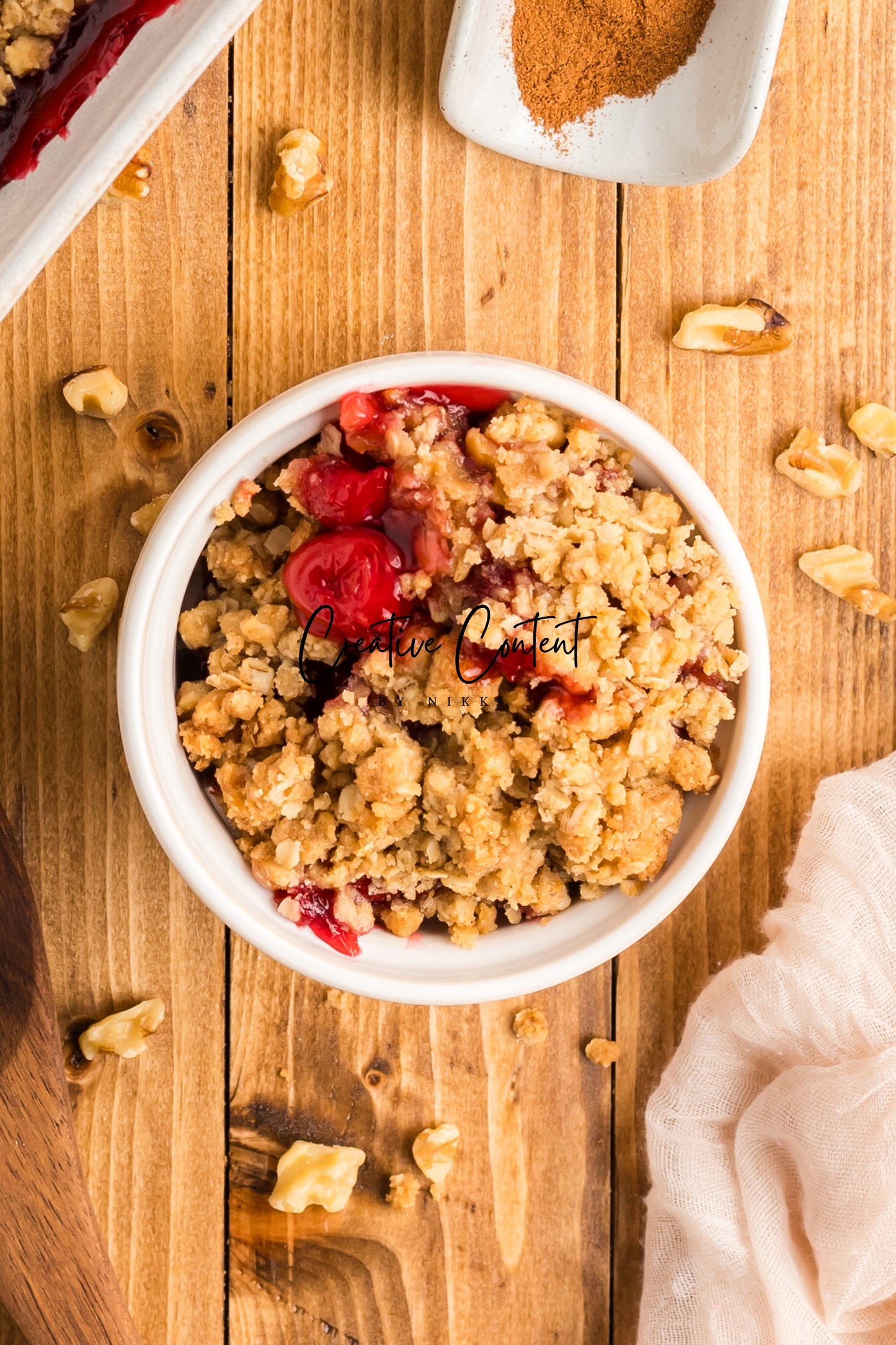 Easy Cherry Crumble- Set 2 of 2